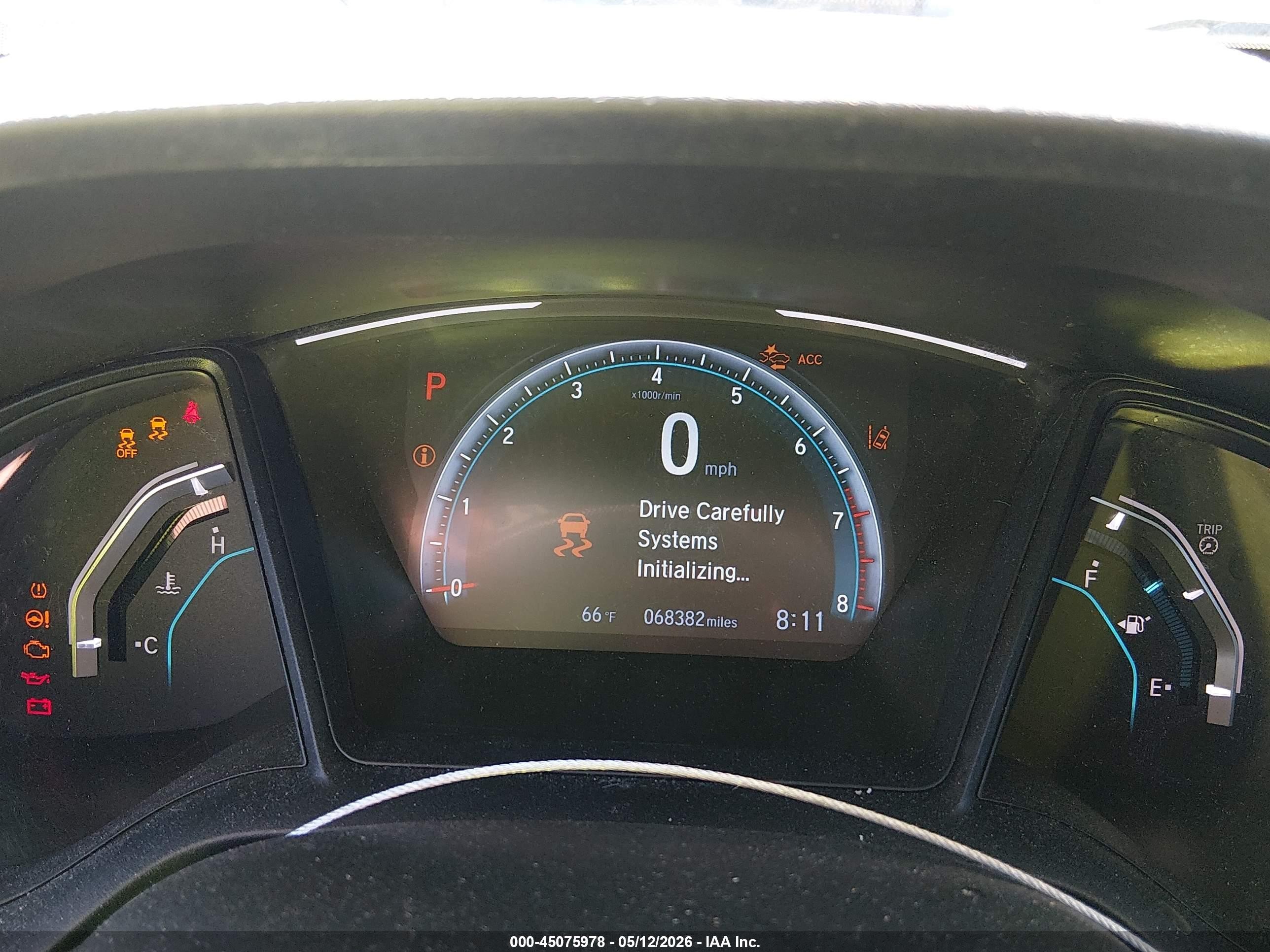 2021 Honda Civic Lx White vin: 2HGFC2F61MH550318