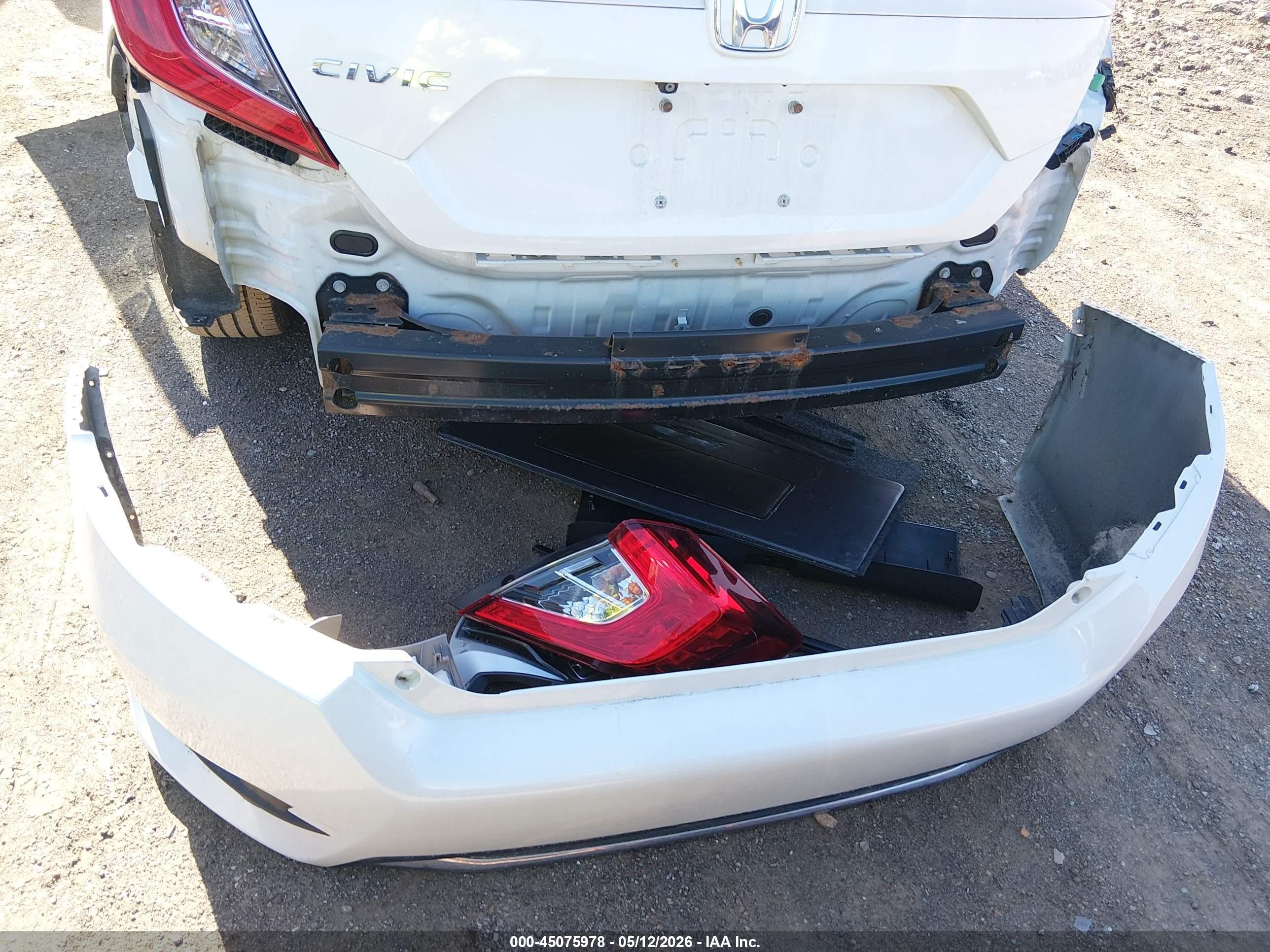 2021 Honda Civic Lx White vin: 2HGFC2F61MH550318
