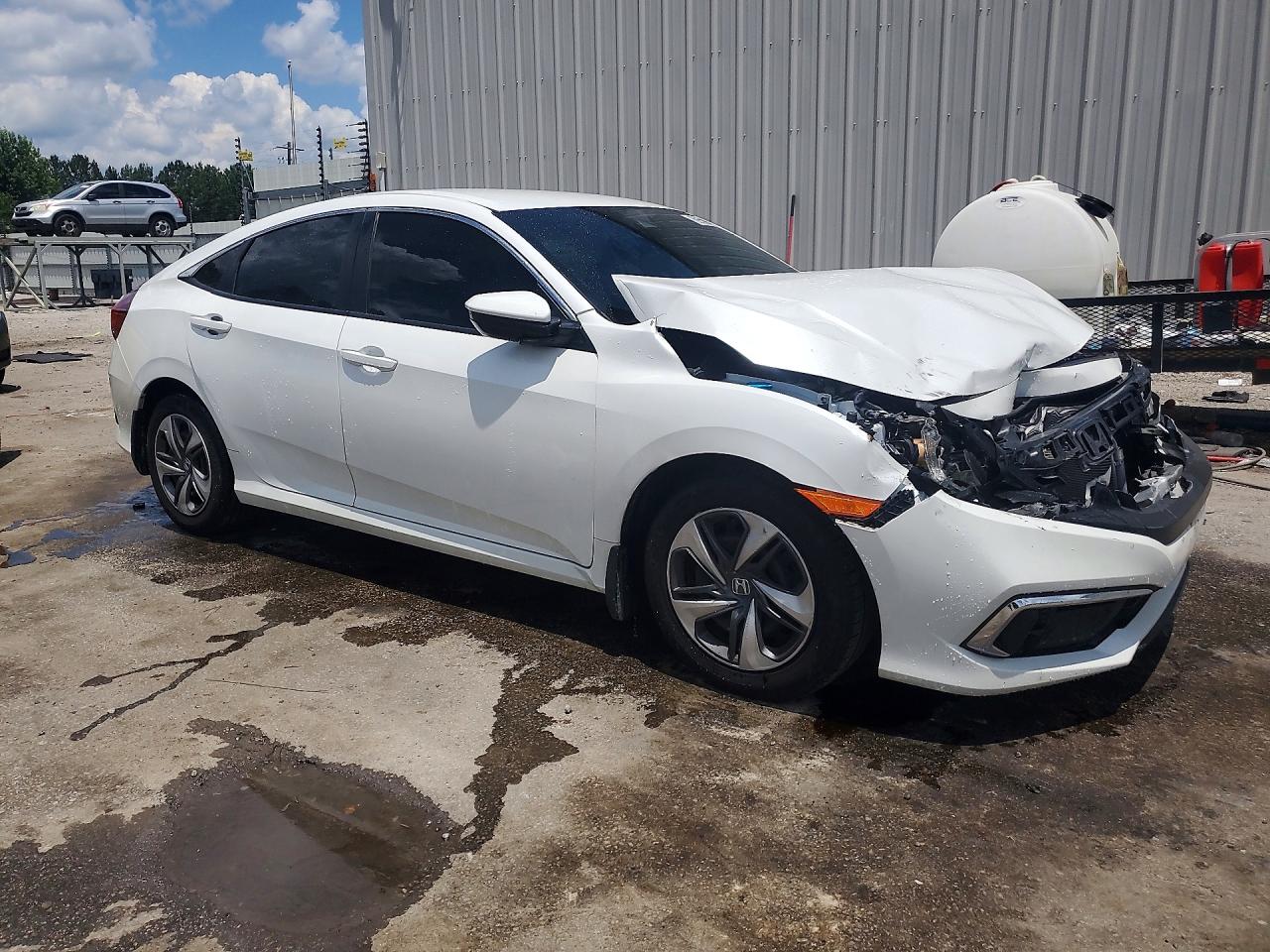 2020 Honda Civic Lx White vin: 2HGFC2F62LH559706