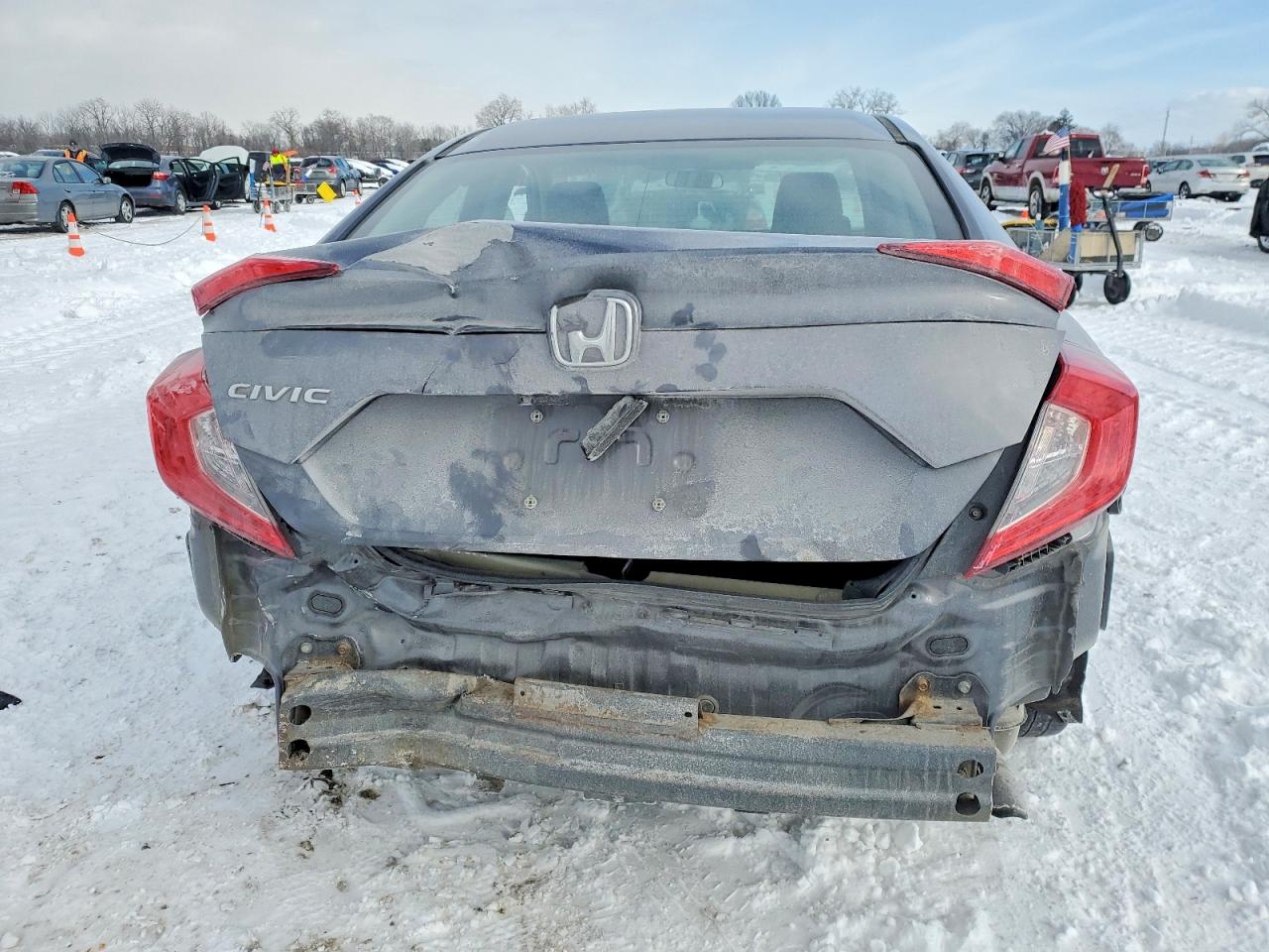 2021 Honda Civic Lx Gray vin: 2HGFC2F62MH525878