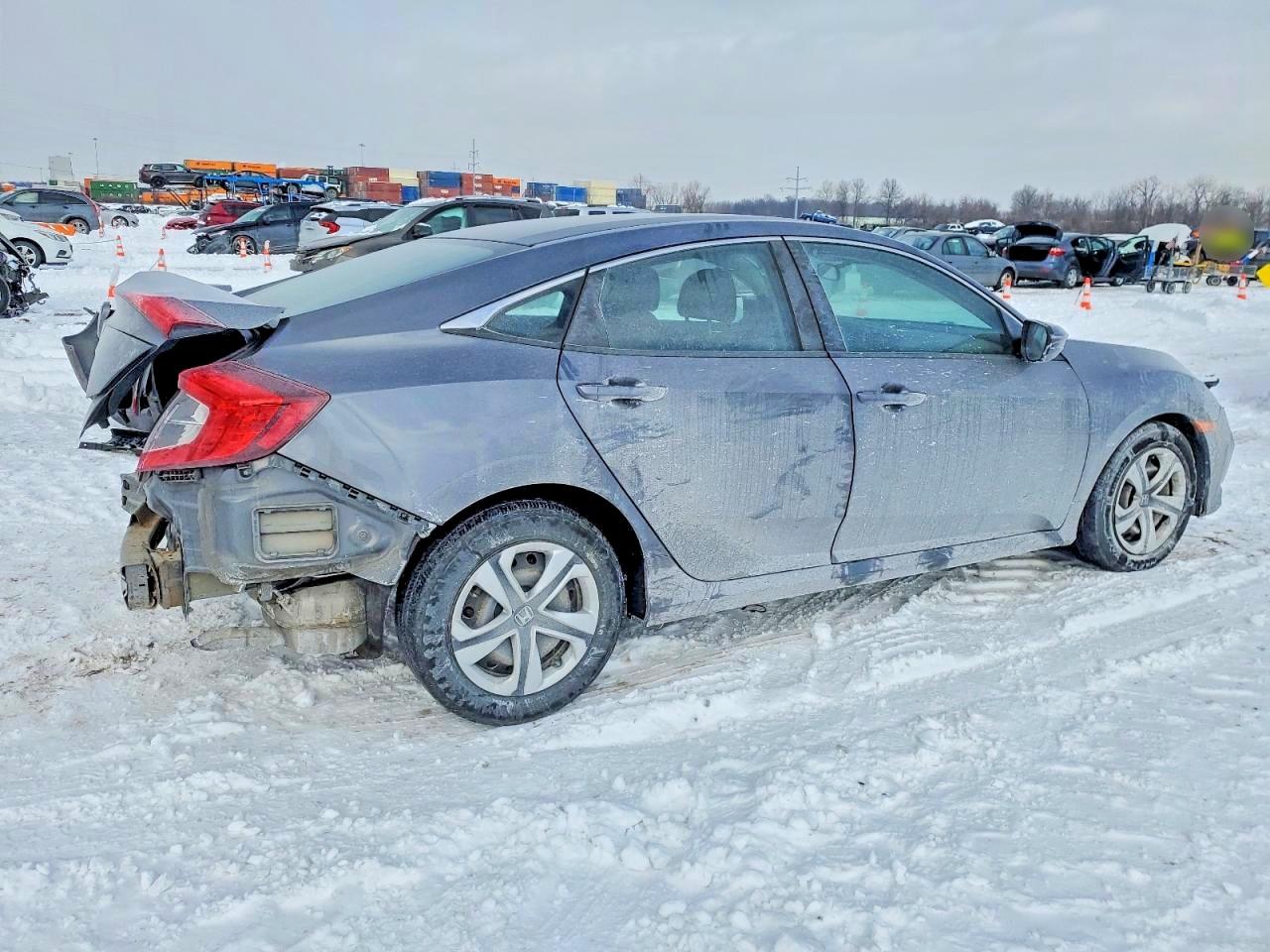 2021 Honda Civic Lx Gray vin: 2HGFC2F62MH525878