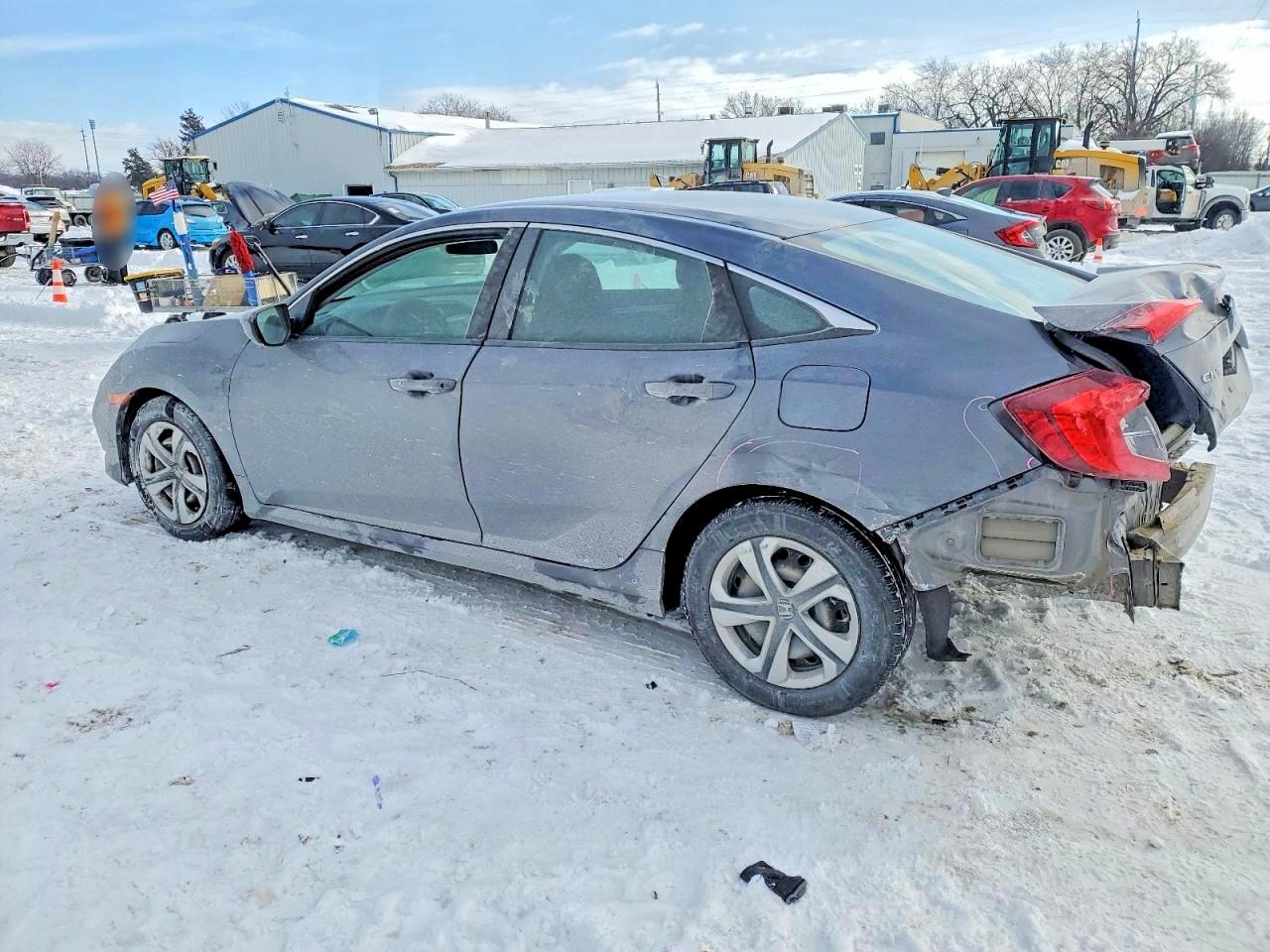 2021 Honda Civic Lx Gray vin: 2HGFC2F62MH525878