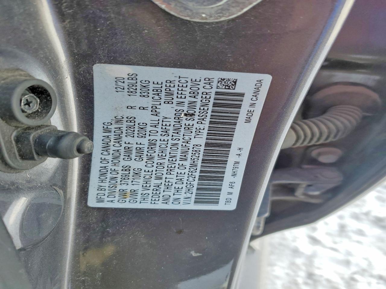 2021 Honda Civic Lx Gray vin: 2HGFC2F62MH525878