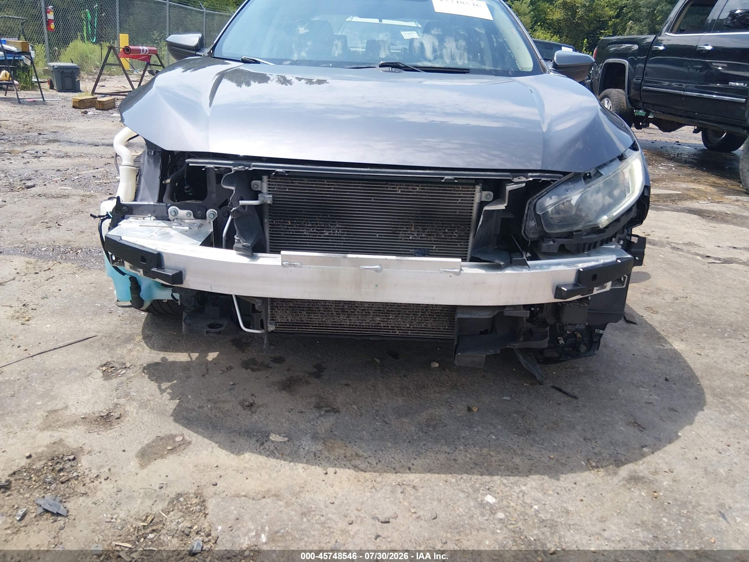 2019 Honda Civic Lx Gray vin: 2HGFC2F63KH516376