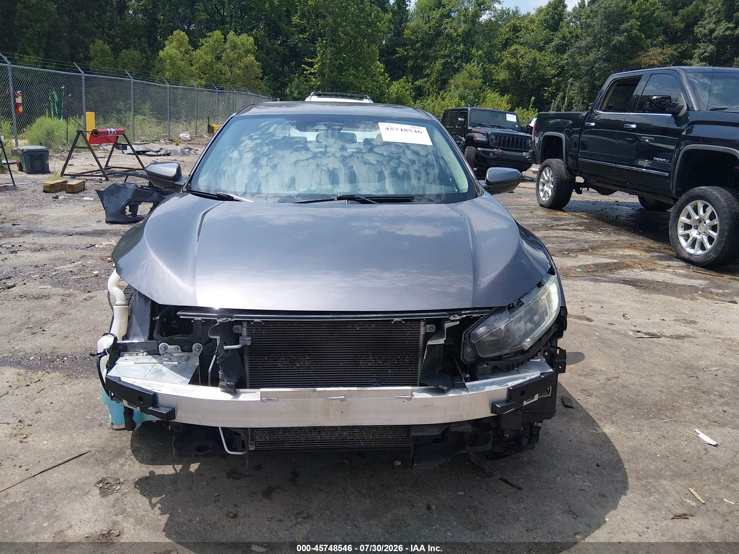 2019 Honda Civic Lx Gray vin: 2HGFC2F63KH516376