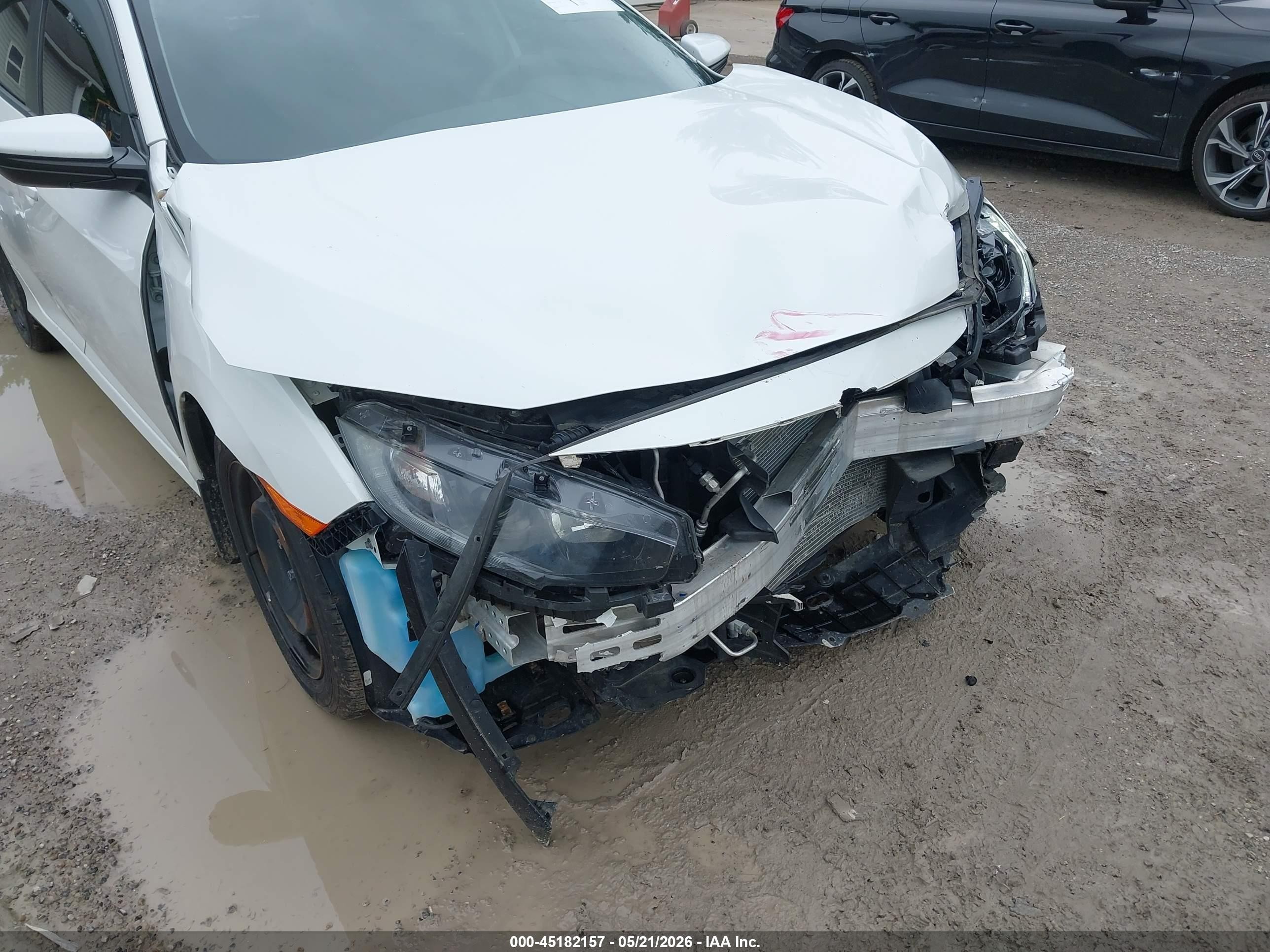 2019 Honda Civic Lx Белый vin: 2HGFC2F63KH521190
