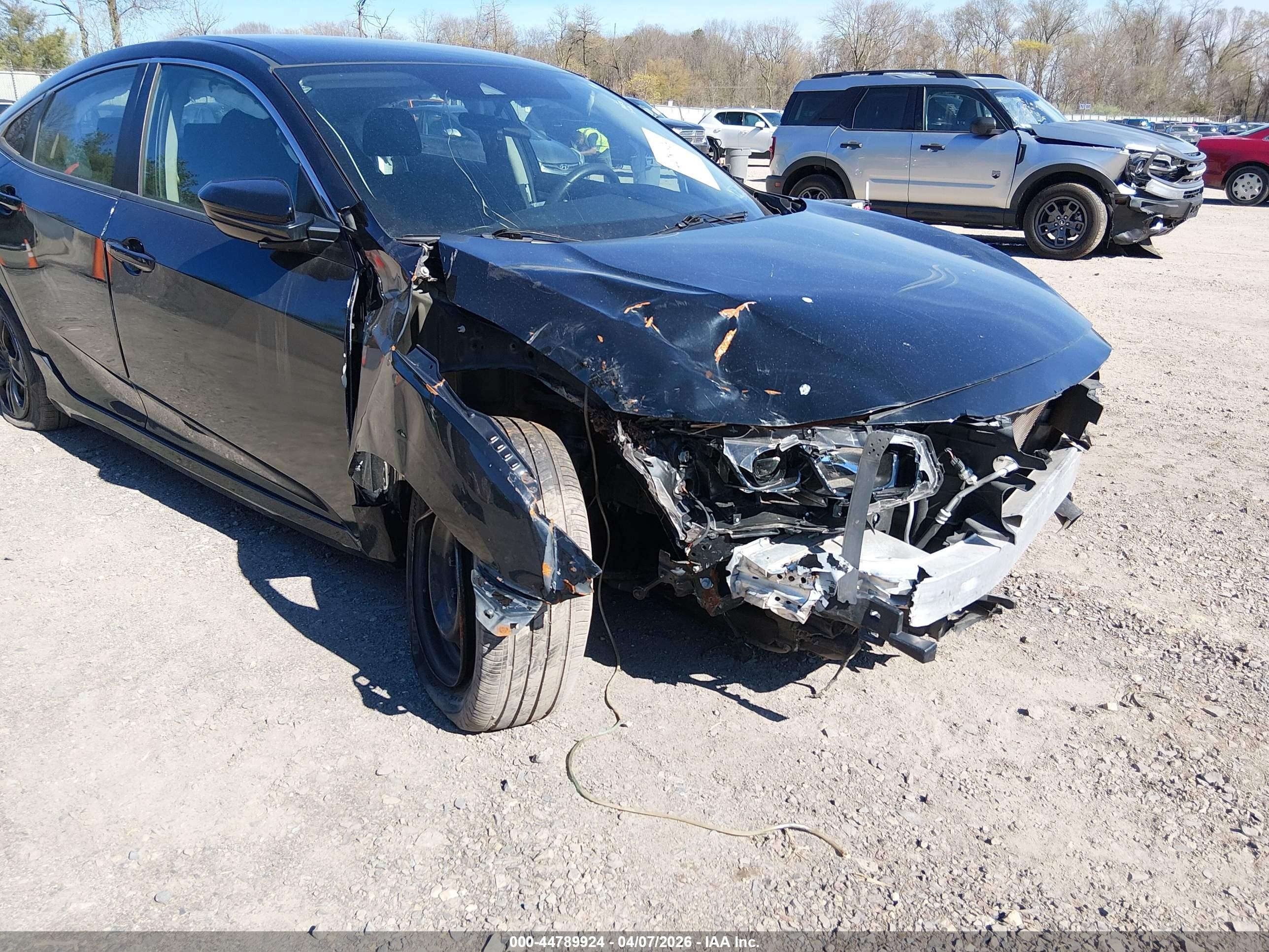 2019 Honda Civic Lx Black vin: 2HGFC2F63KH544338