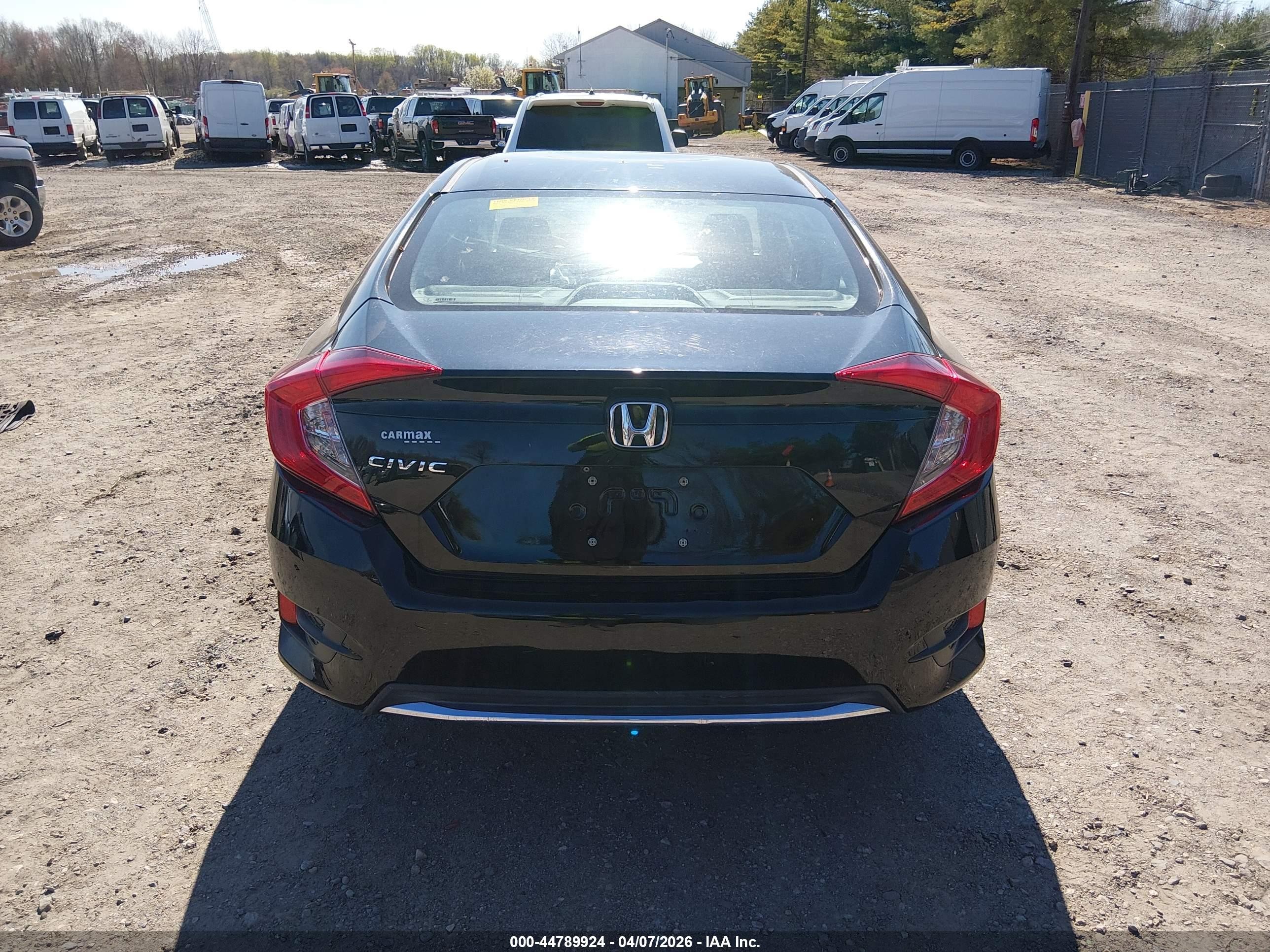 2019 Honda Civic Lx Black vin: 2HGFC2F63KH544338