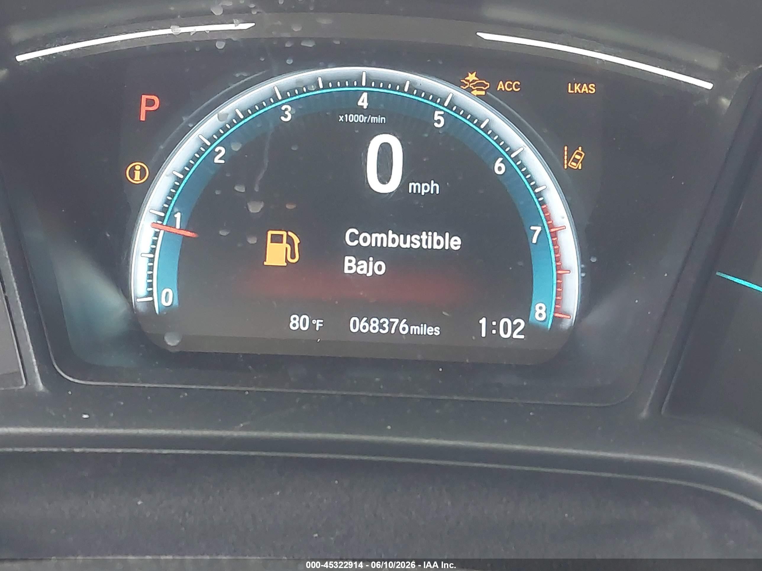 2020 Honda Civic Lx Gray vin: 2HGFC2F63LH514029