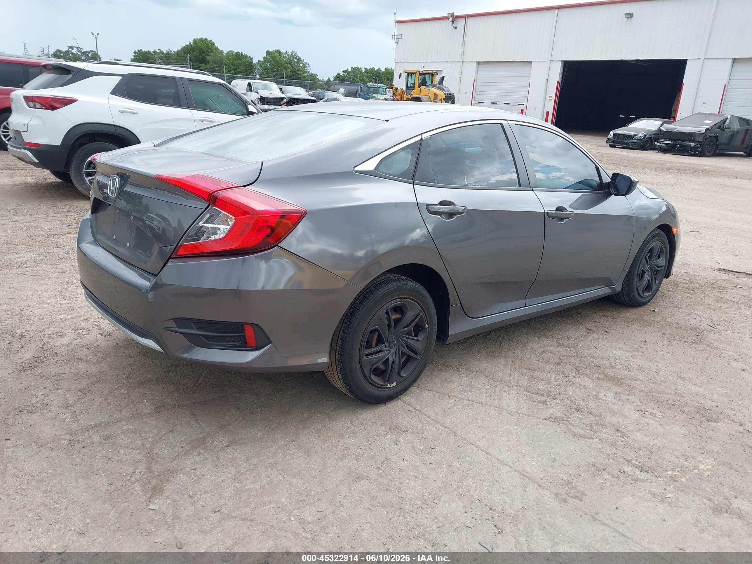 2020 Honda Civic Lx Gray vin: 2HGFC2F63LH514029
