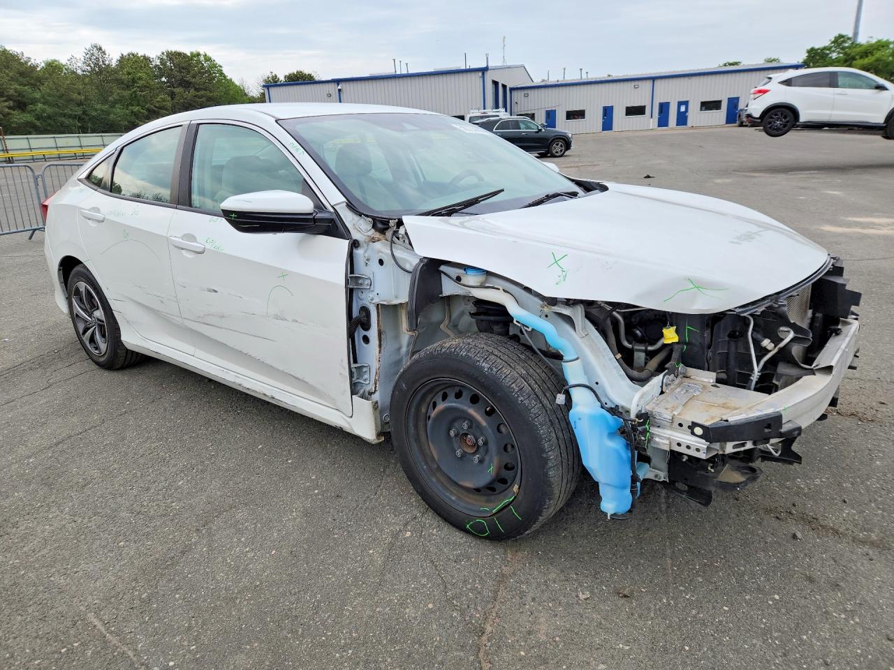 2020 Honda Civic Lx White vin: 2HGFC2F63LH517481