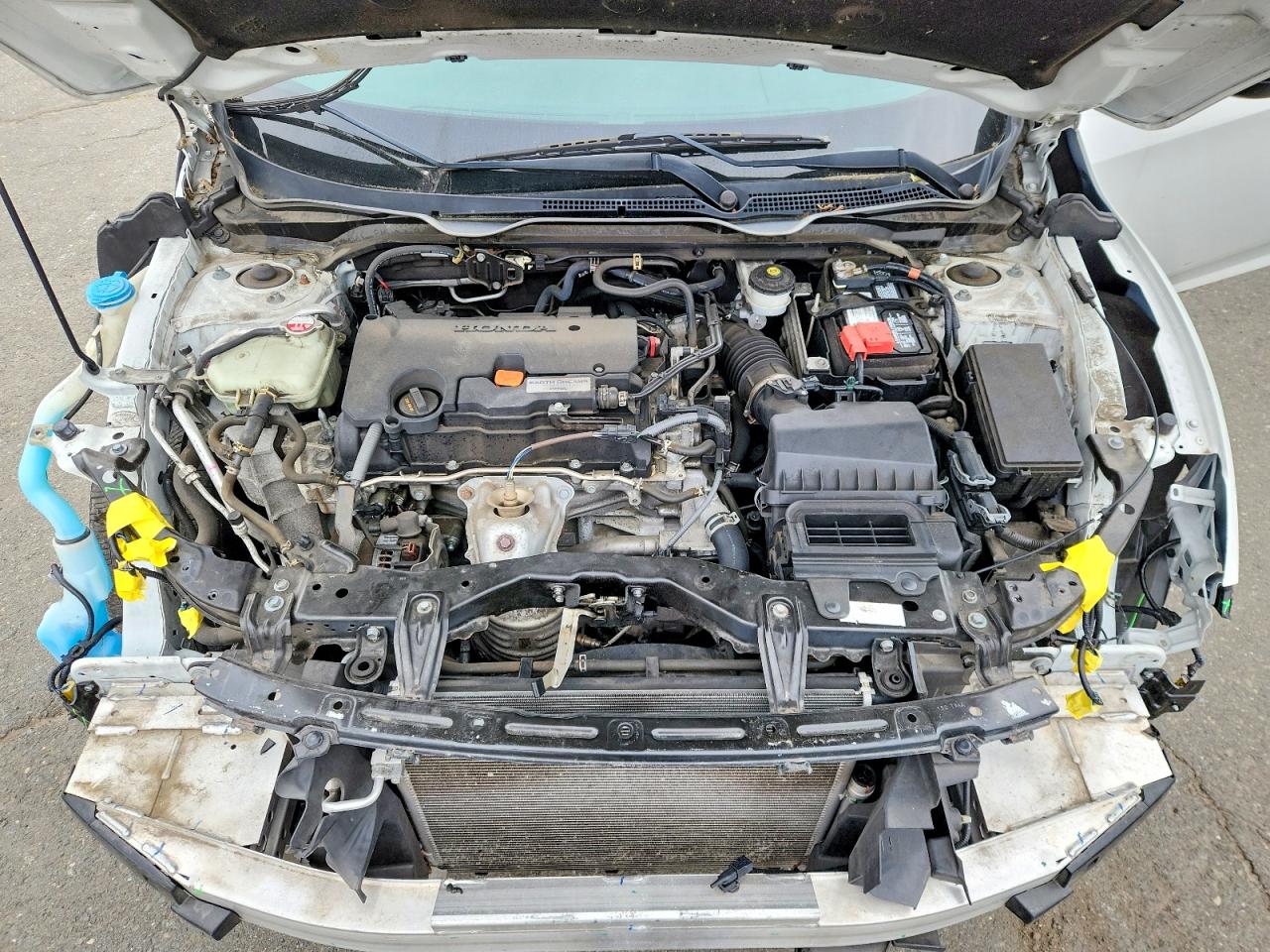 2020 Honda Civic Lx White vin: 2HGFC2F63LH517481