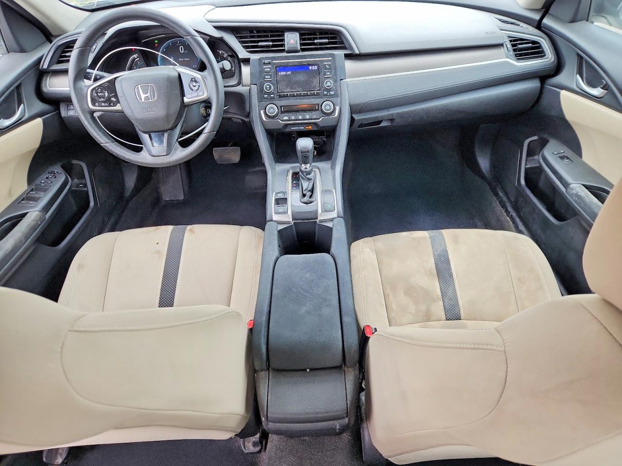2020 Honda Civic Lx White vin: 2HGFC2F63LH517481