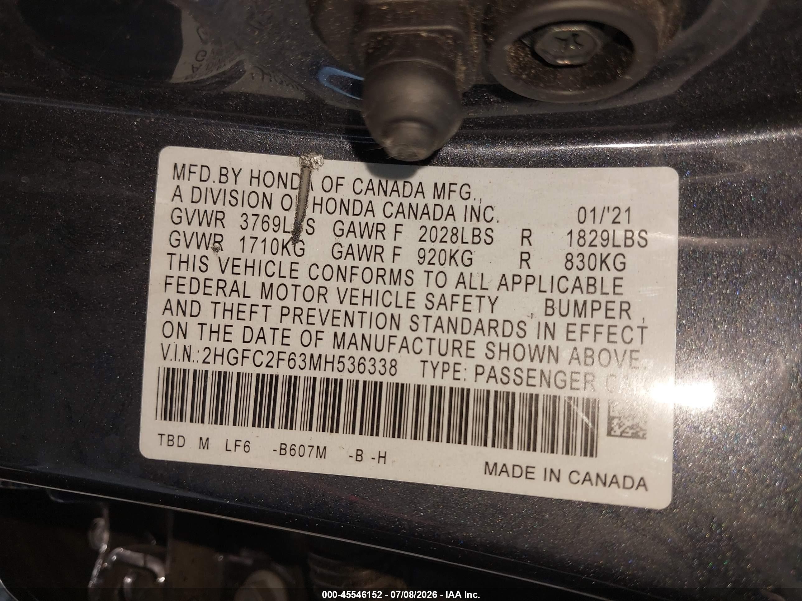2021 Honda Civic Lx Black vin: 2HGFC2F63MH536338