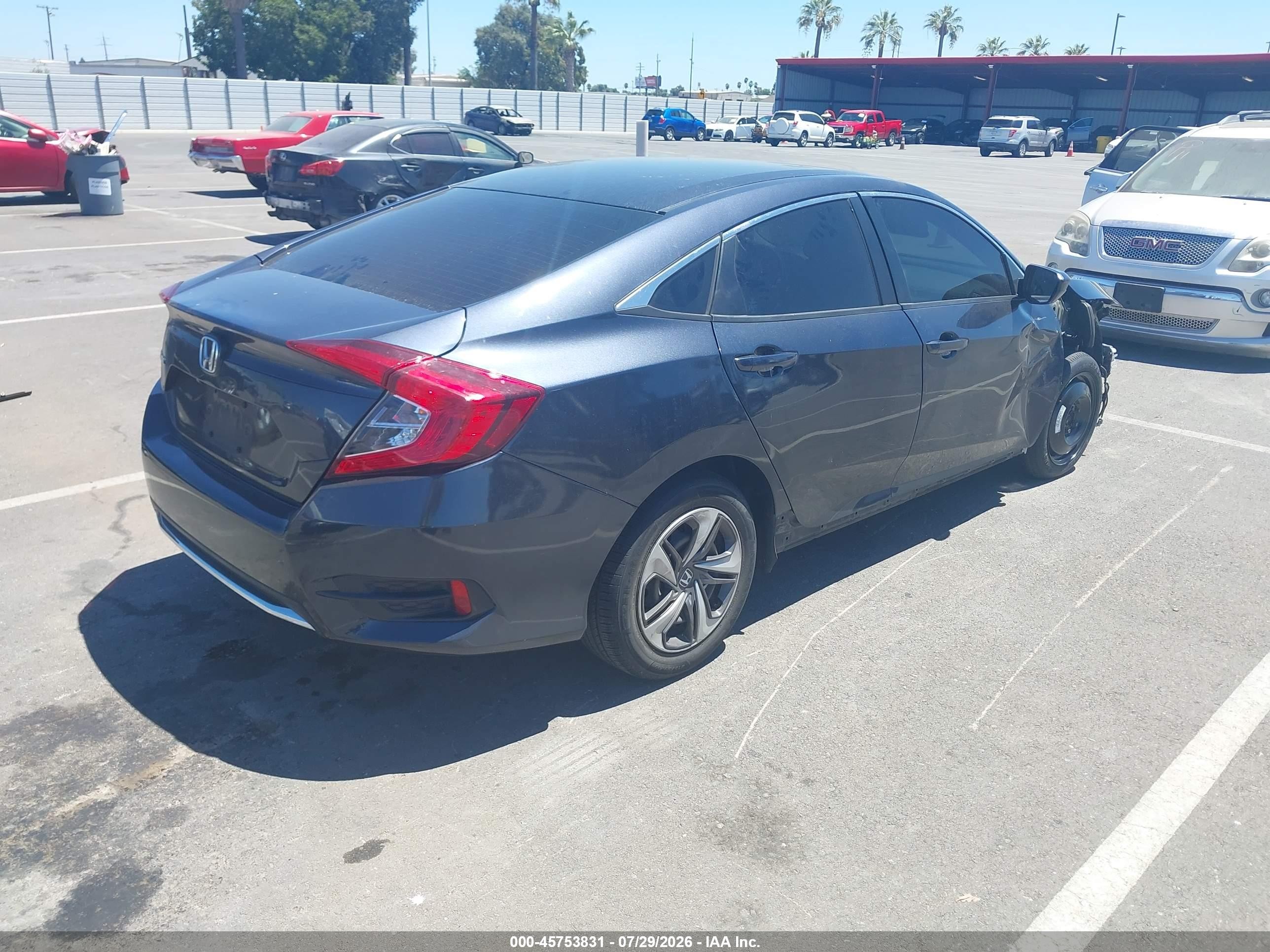2021 Honda Civic Lx Blue vin: 2HGFC2F63MH560140