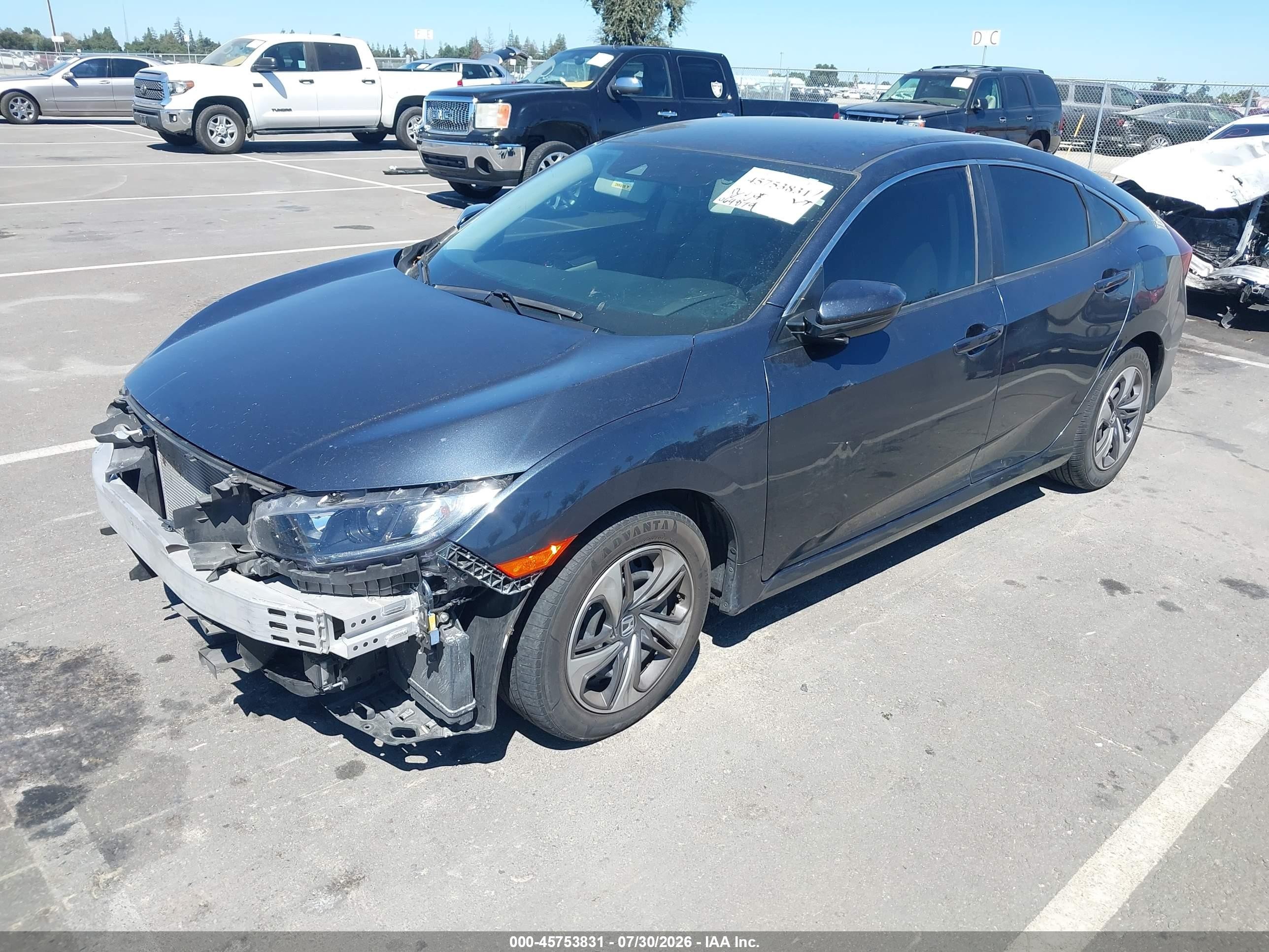 2021 Honda Civic Lx Blue vin: 2HGFC2F63MH560140