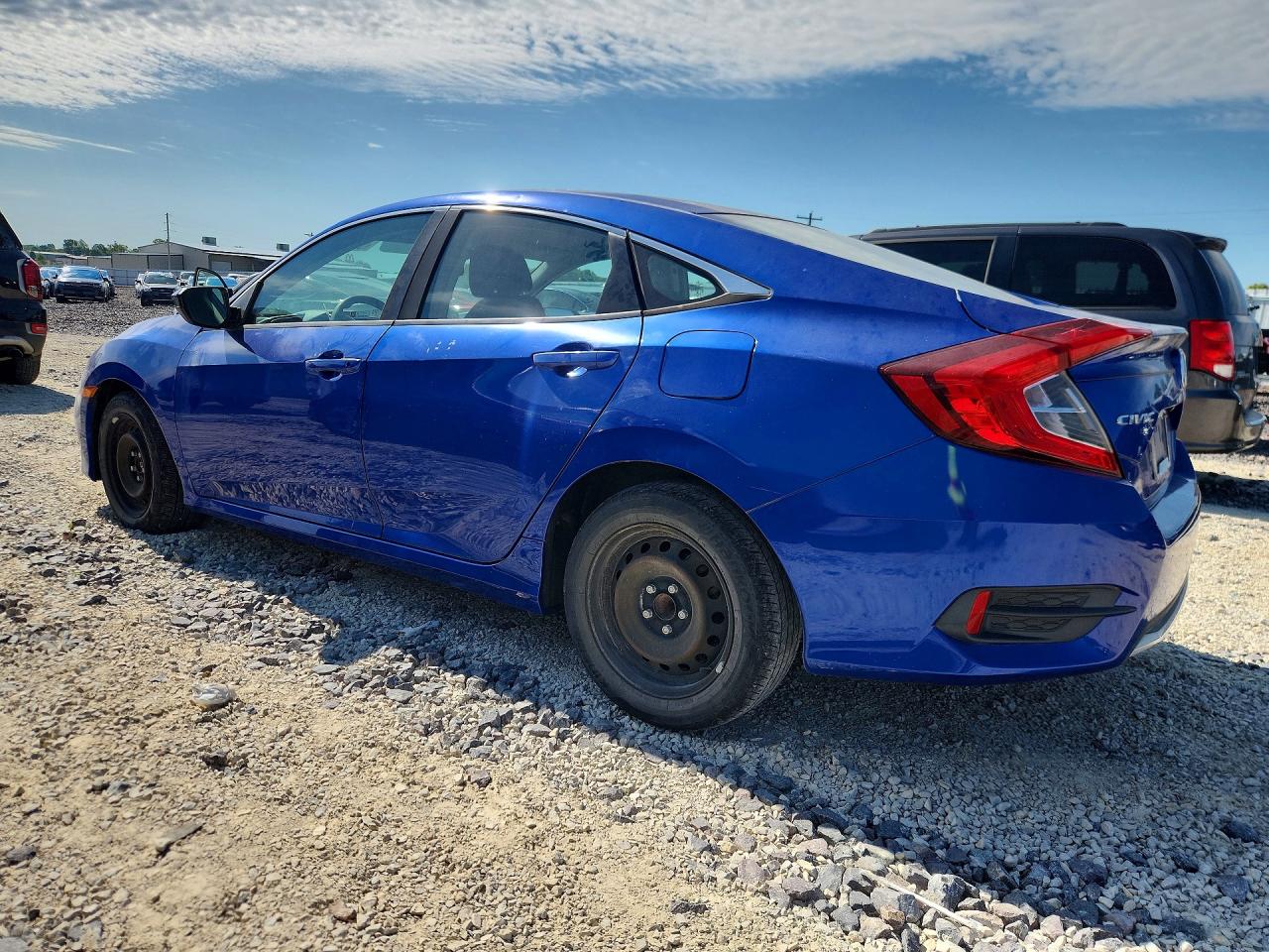 2019 Honda Civic Lx Blue vin: 2HGFC2F64KH520324
