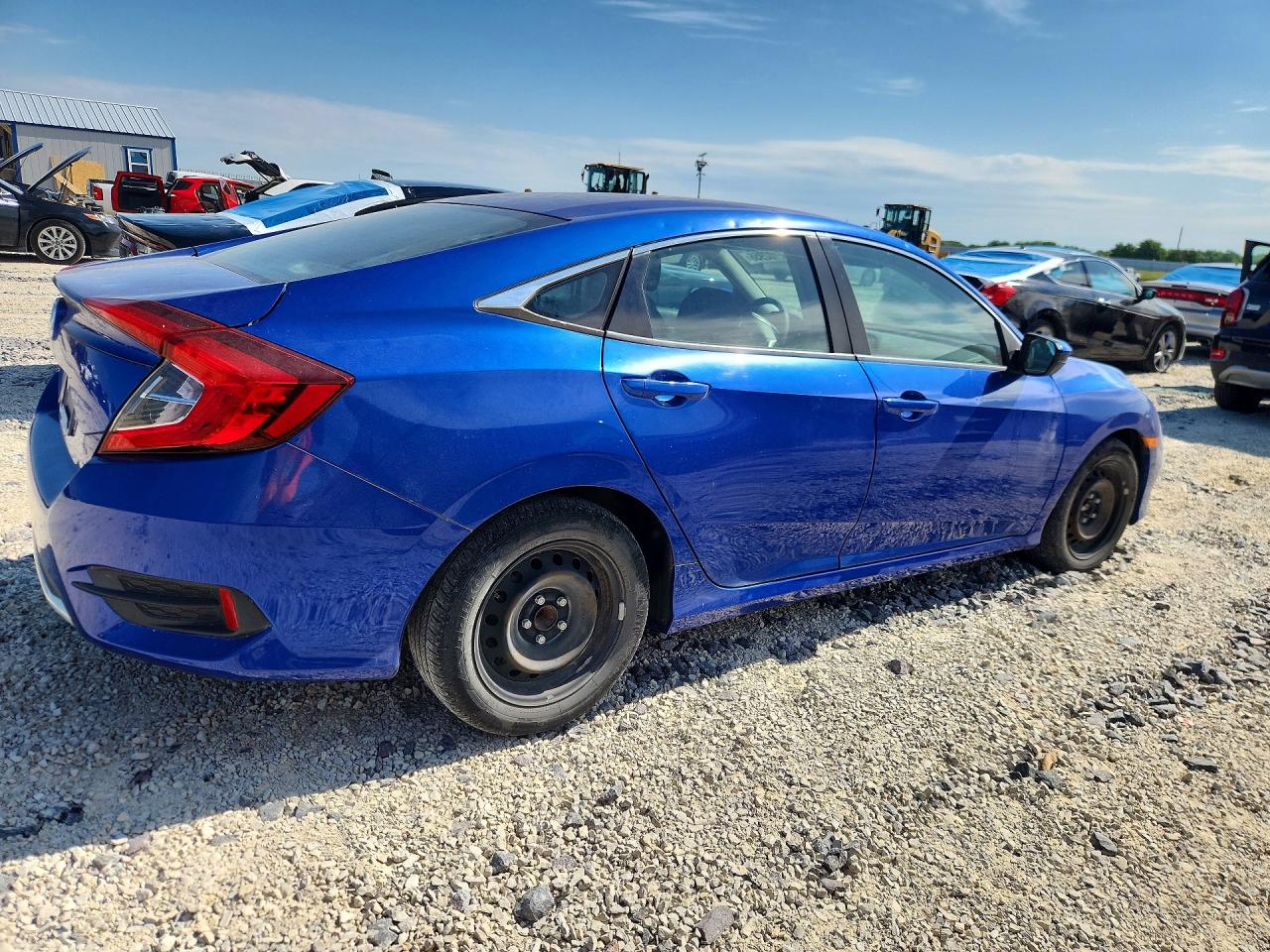 2019 Honda Civic Lx Blue vin: 2HGFC2F64KH520324