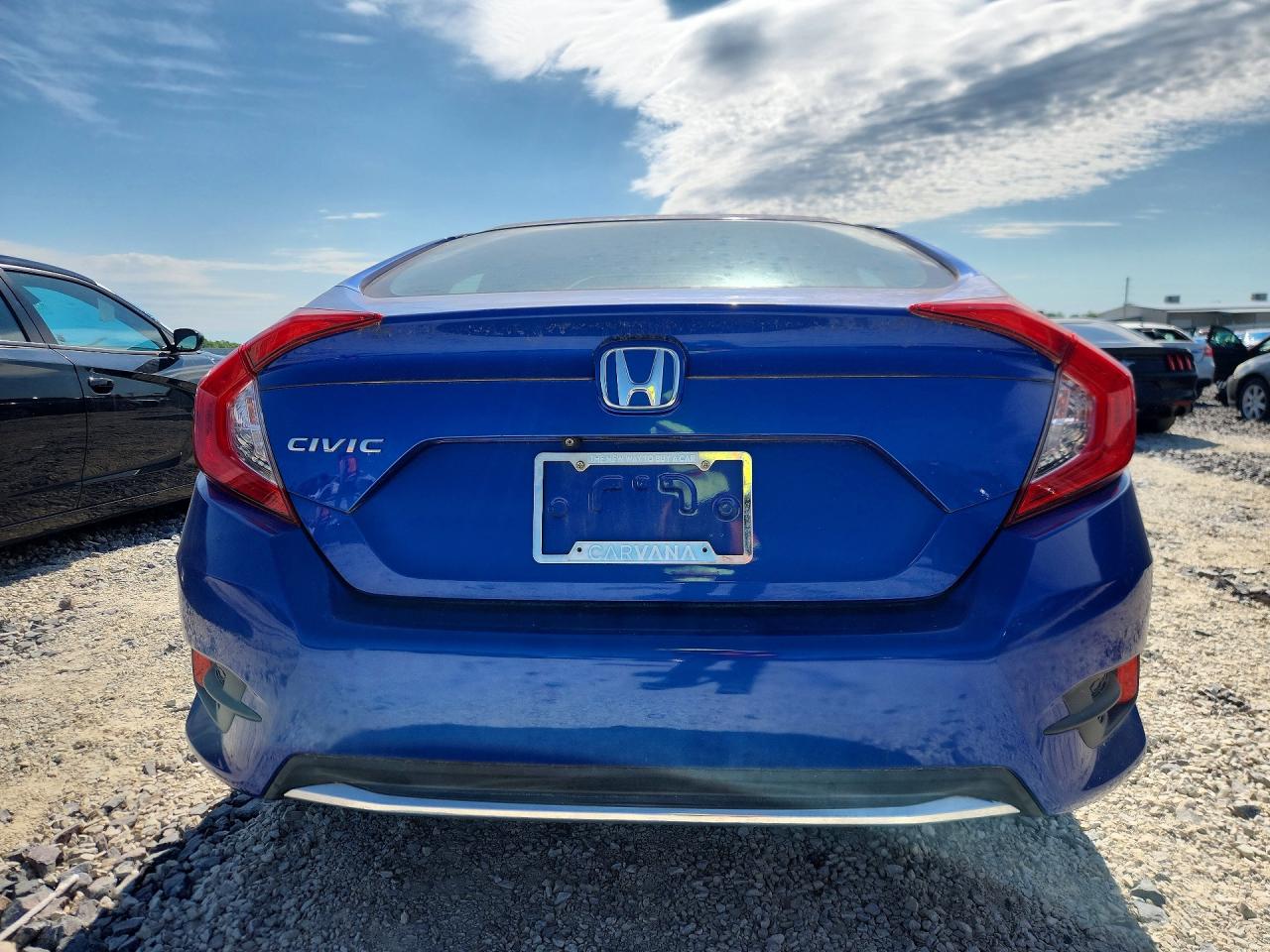2019 Honda Civic Lx Blue vin: 2HGFC2F64KH520324