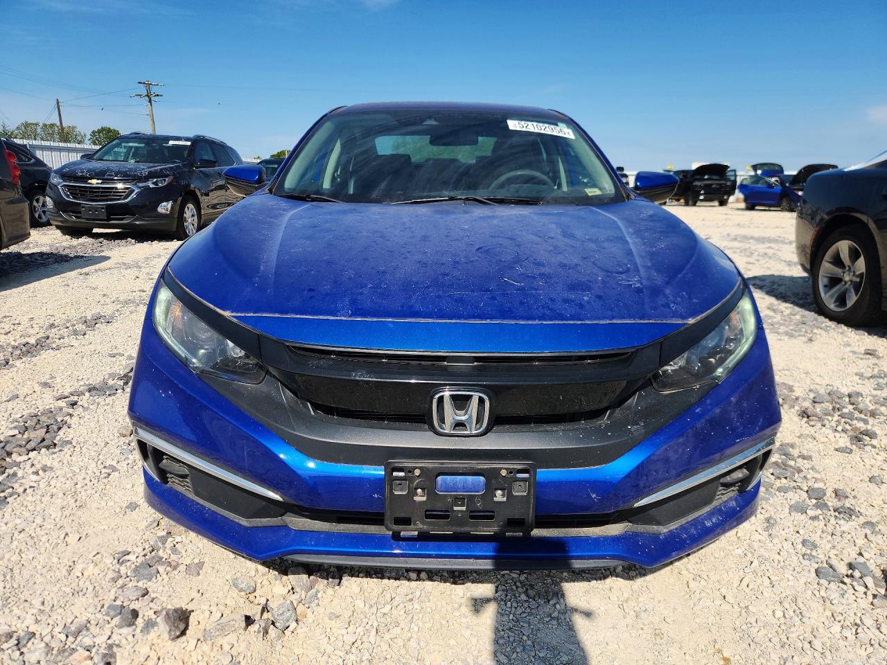 2019 Honda Civic Lx Blue vin: 2HGFC2F64KH520324