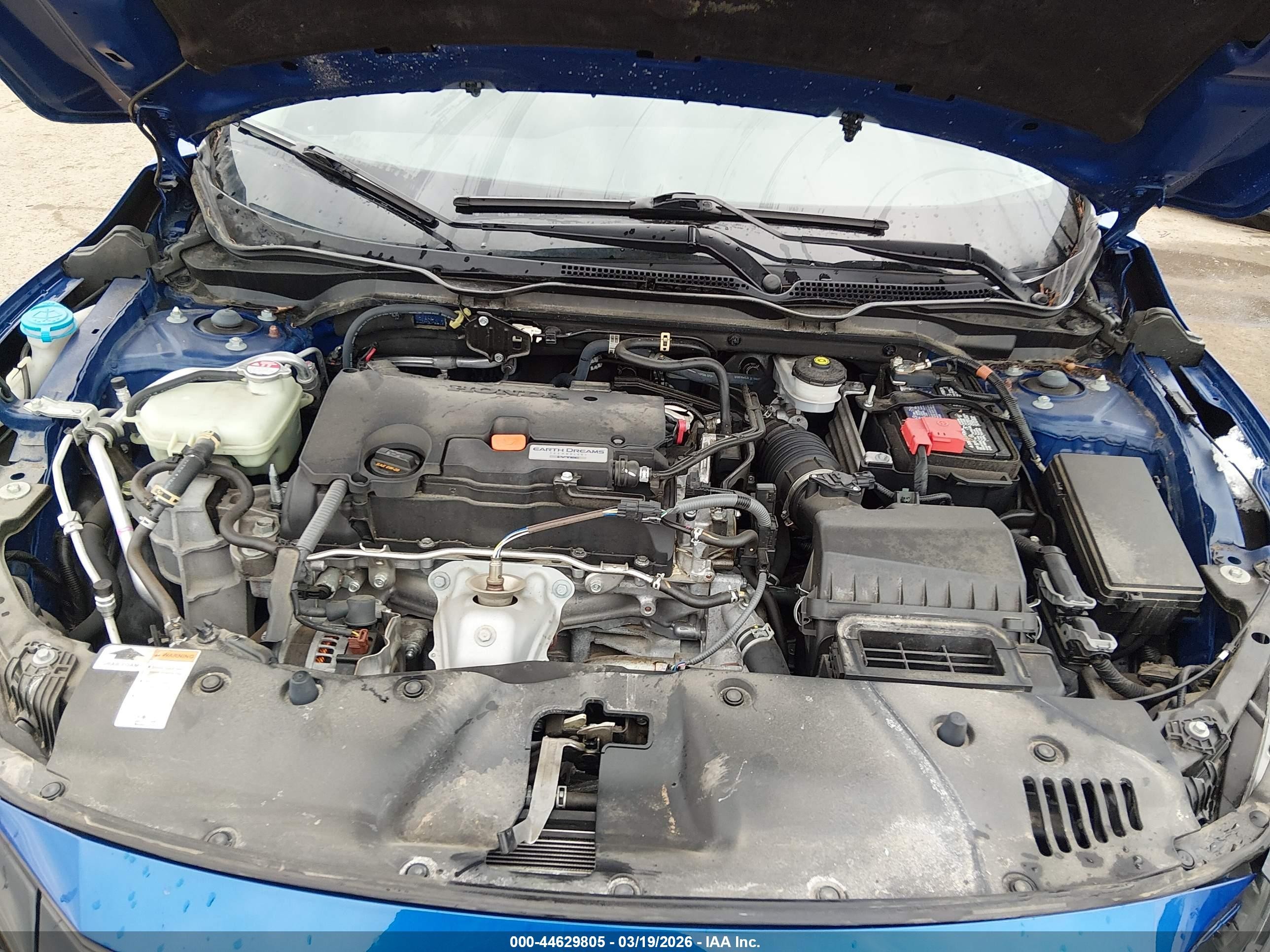 2019 Honda Civic Lx Blue vin: 2HGFC2F64KH532893