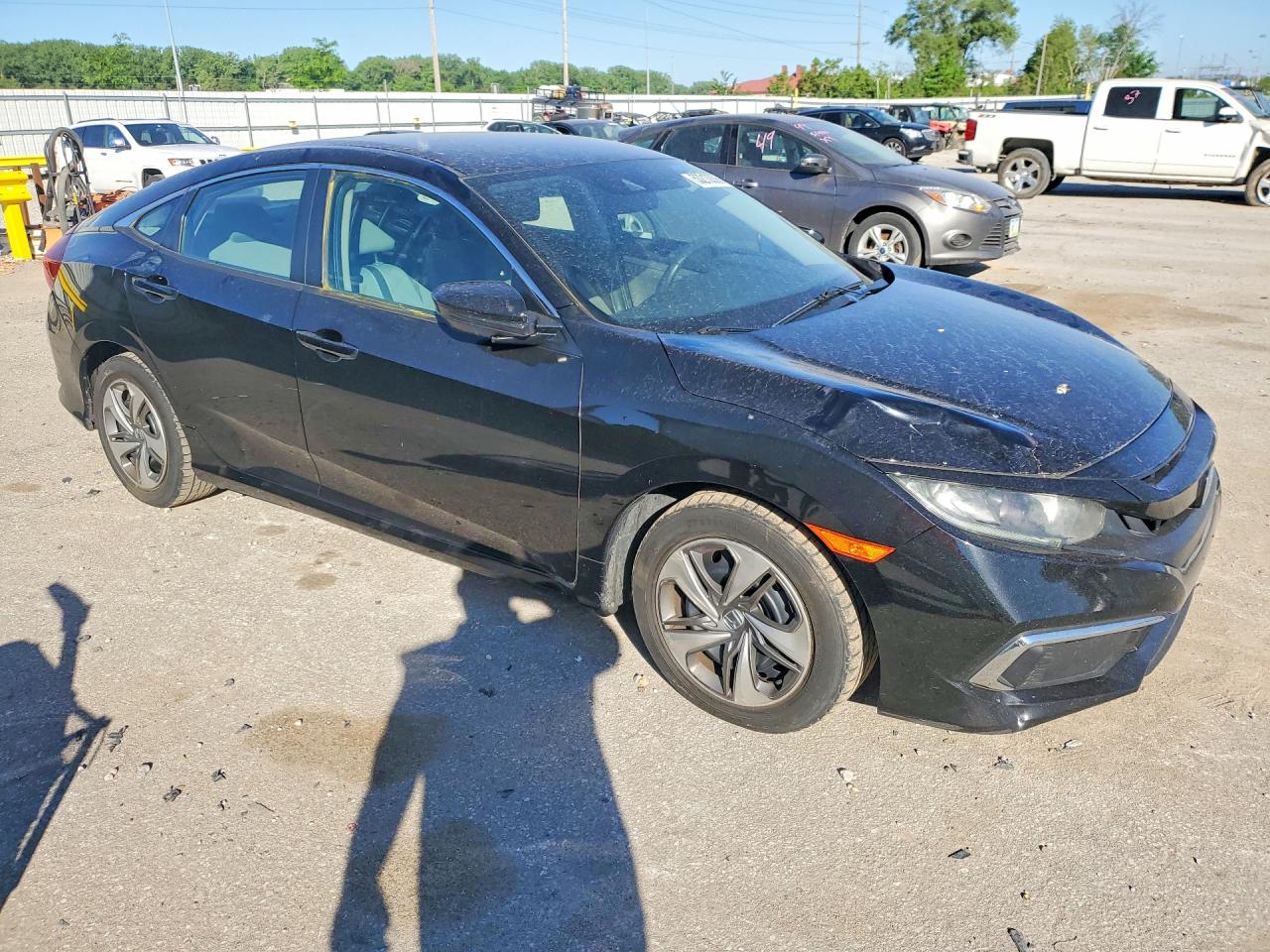 2019 Honda Civic Lx Black vin: 2HGFC2F64KH568163