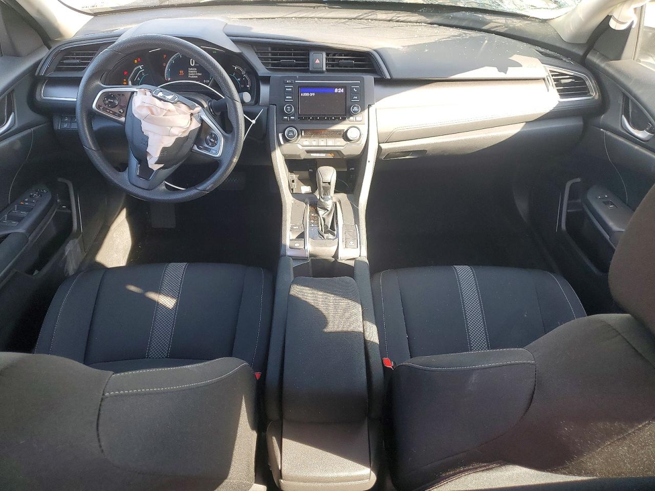 2019 Honda Civic Lx White vin: 2HGFC2F64KH597484