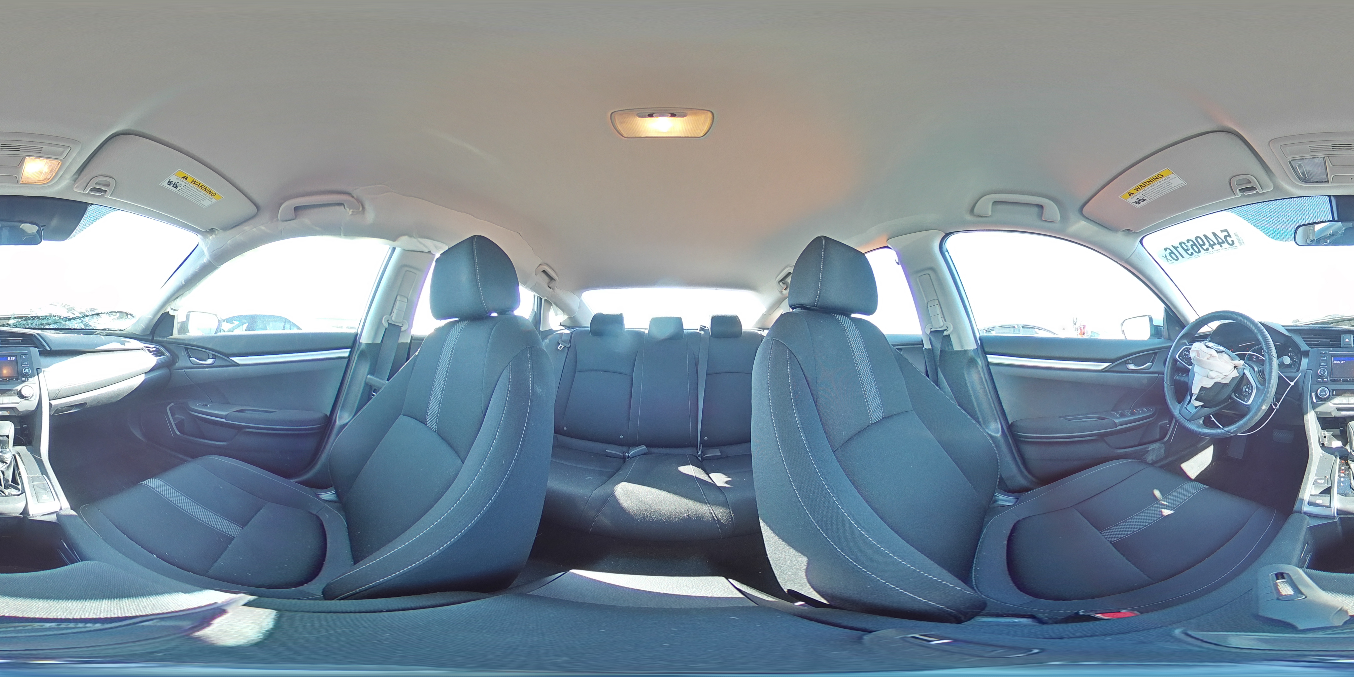 2019 Honda Civic Lx White vin: 2HGFC2F64KH597484