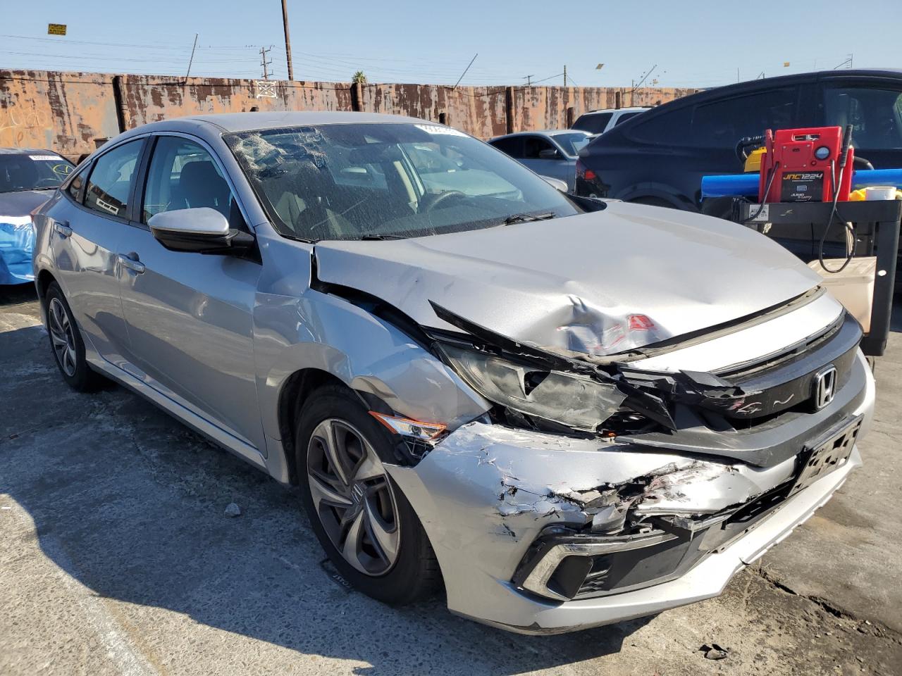 2020 Honda Civic Lx Silver vin: 2HGFC2F64LH513939