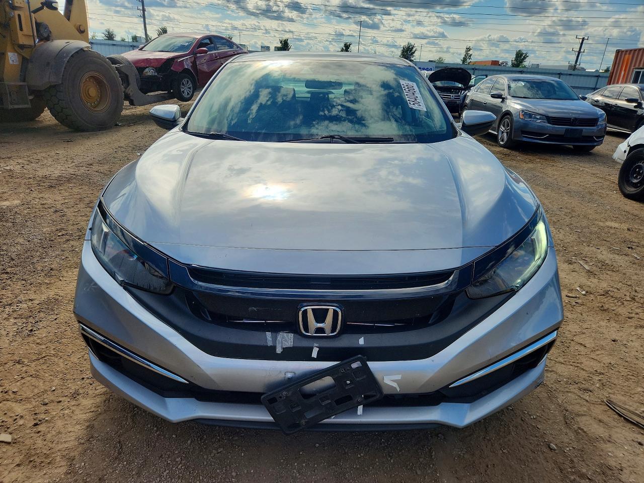 2020 Honda Civic Lx Серебряный vin: 2HGFC2F64LH516887