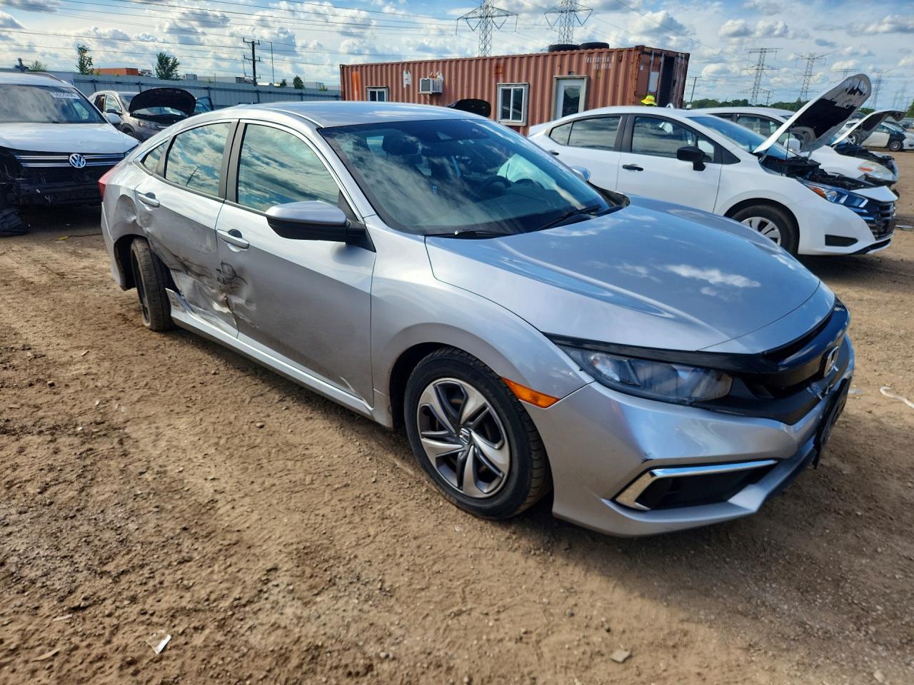 2020 Honda Civic Lx Серебряный vin: 2HGFC2F64LH516887