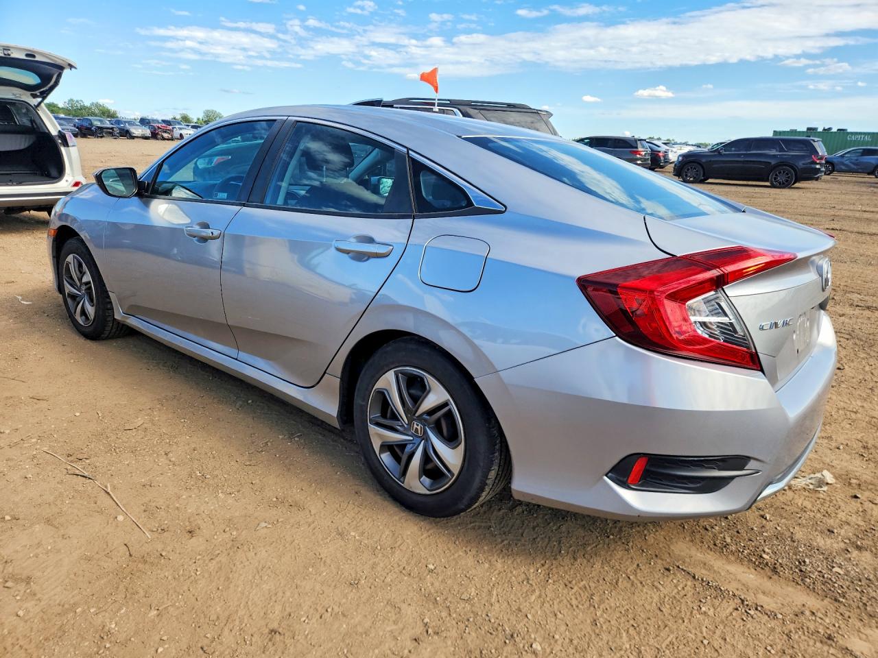 2020 Honda Civic Lx Серебряный vin: 2HGFC2F64LH516887