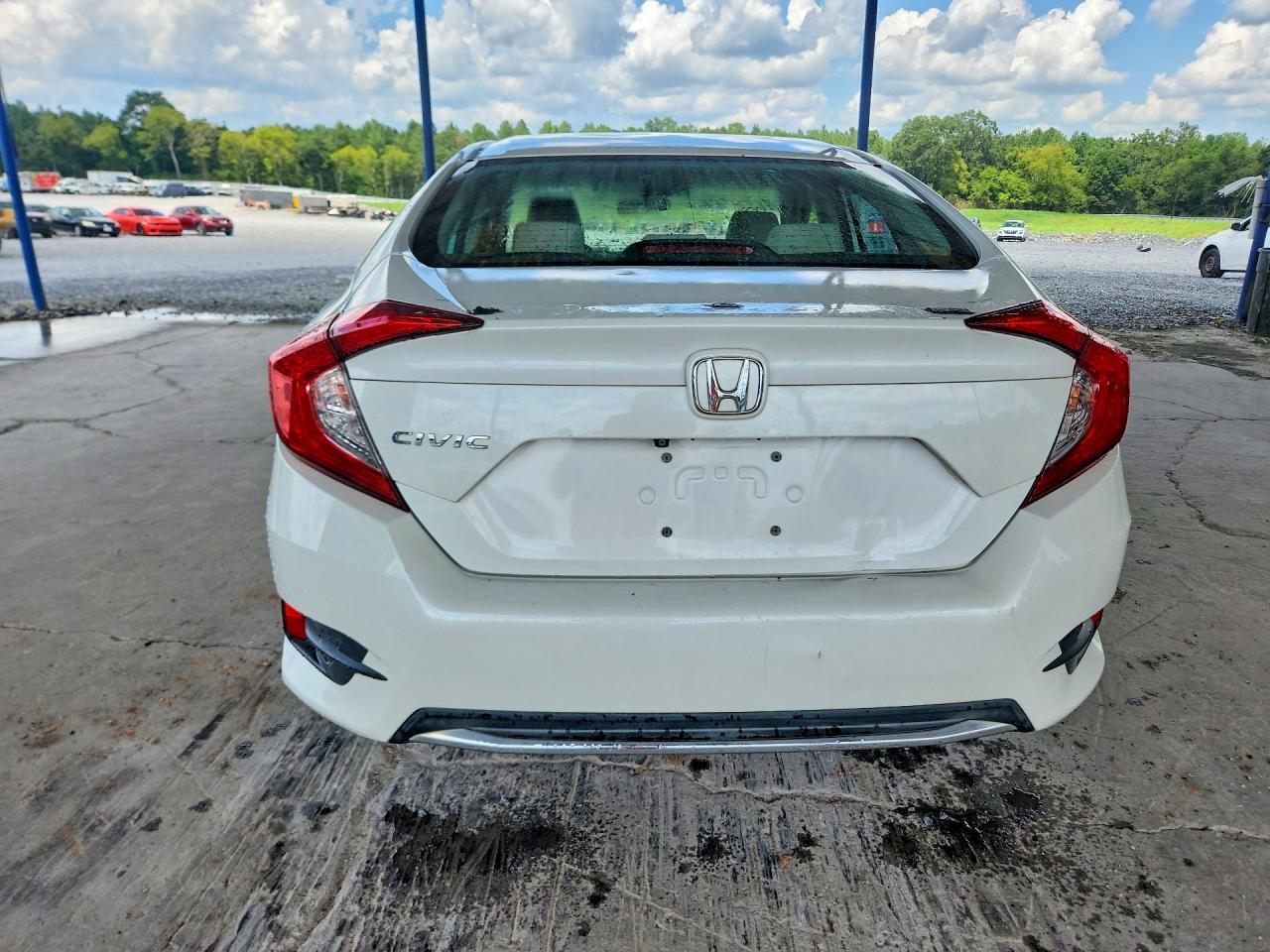 2020 Honda Civic Lx White vin: 2HGFC2F65LH507583