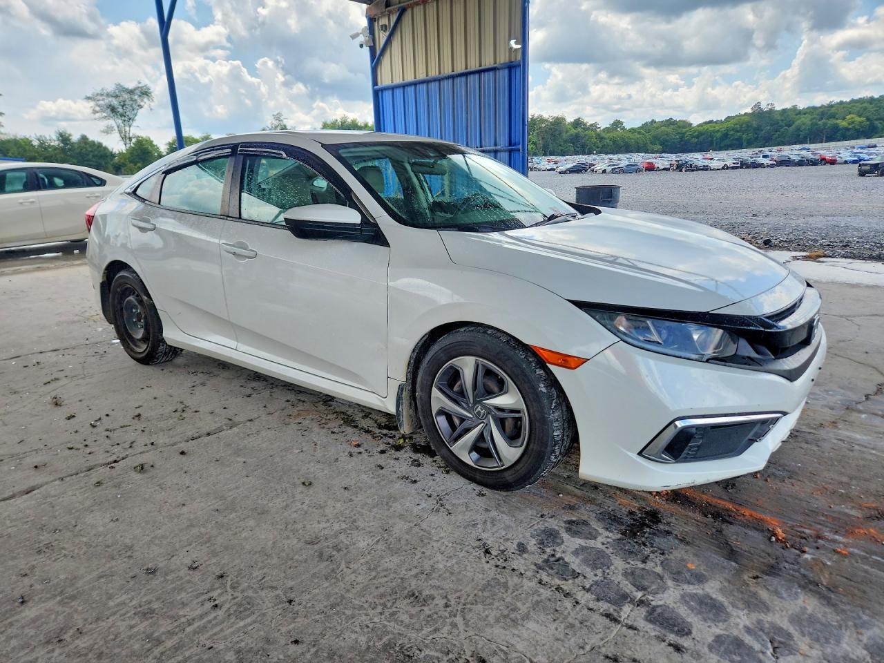 2020 Honda Civic Lx White vin: 2HGFC2F65LH507583