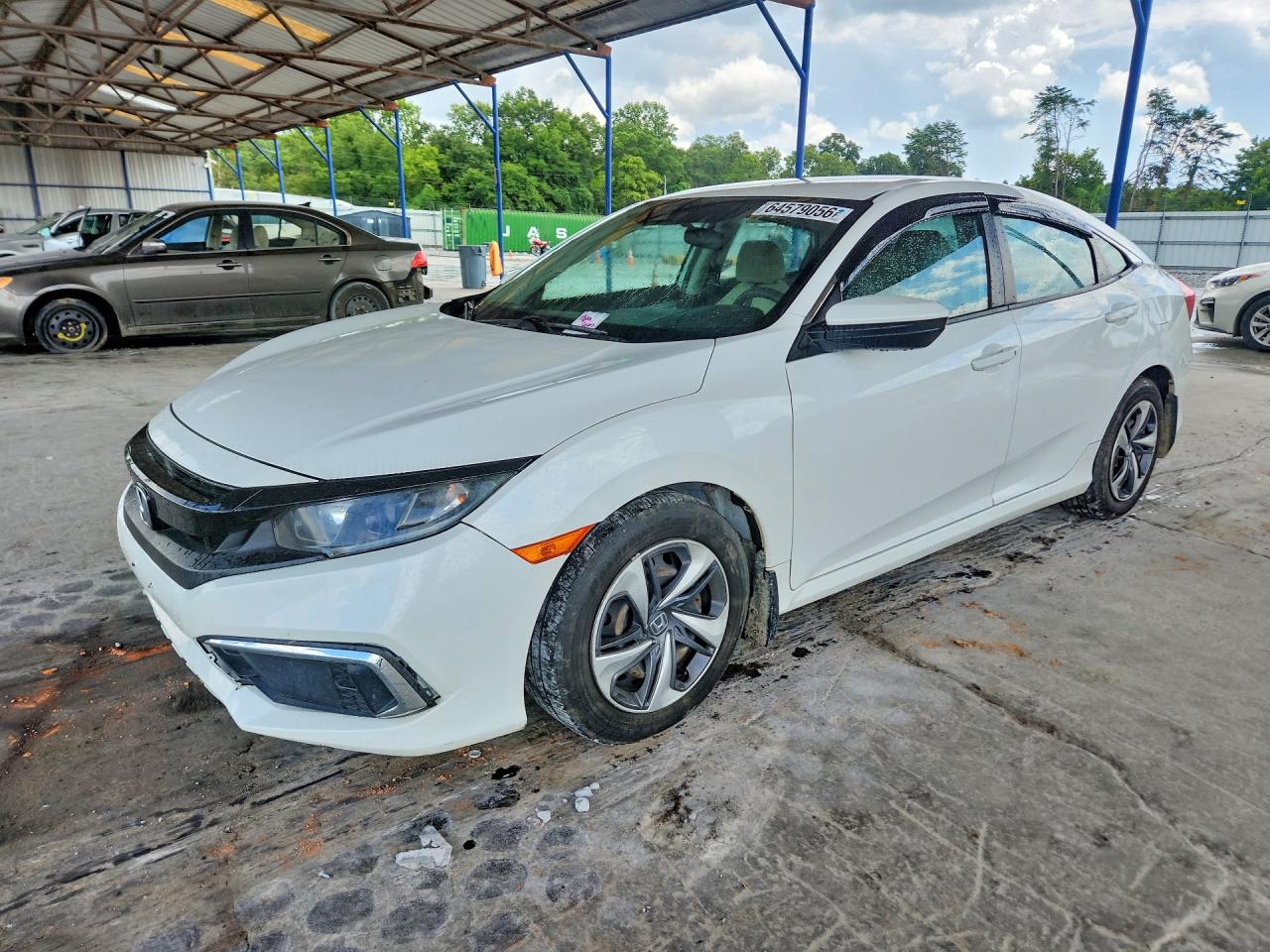 2020 Honda Civic Lx Белый vin: 2HGFC2F65LH507583