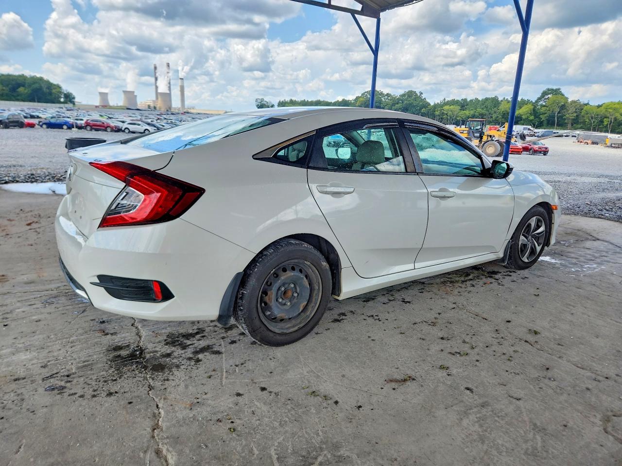 2020 Honda Civic Lx White vin: 2HGFC2F65LH507583