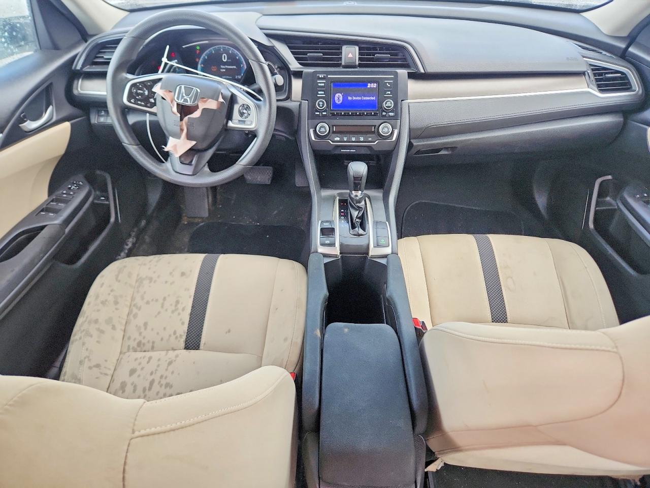 2020 Honda Civic Lx White vin: 2HGFC2F65LH507583