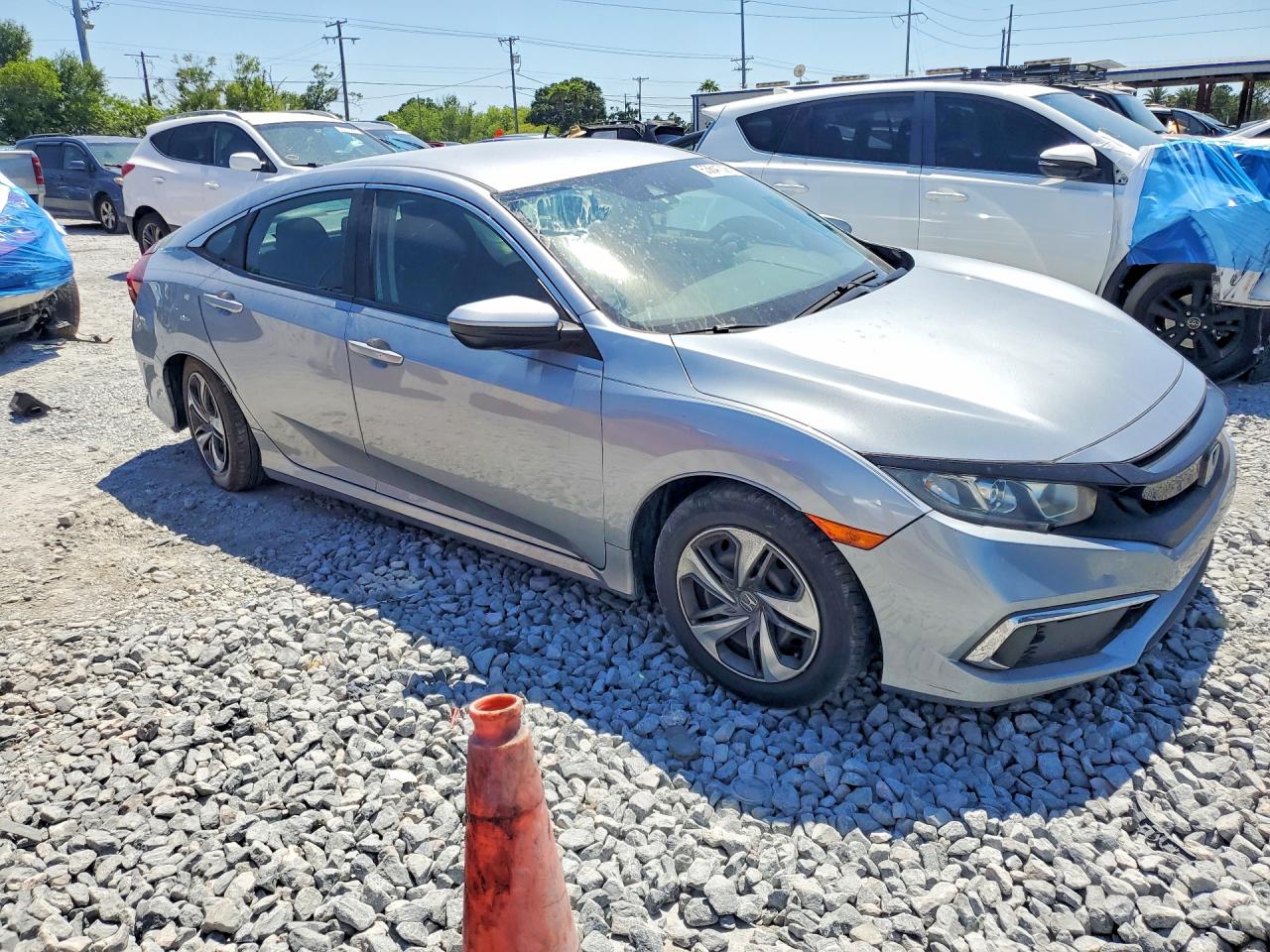 2020 Honda Civic Lx Серебряный vin: 2HGFC2F65LH560154