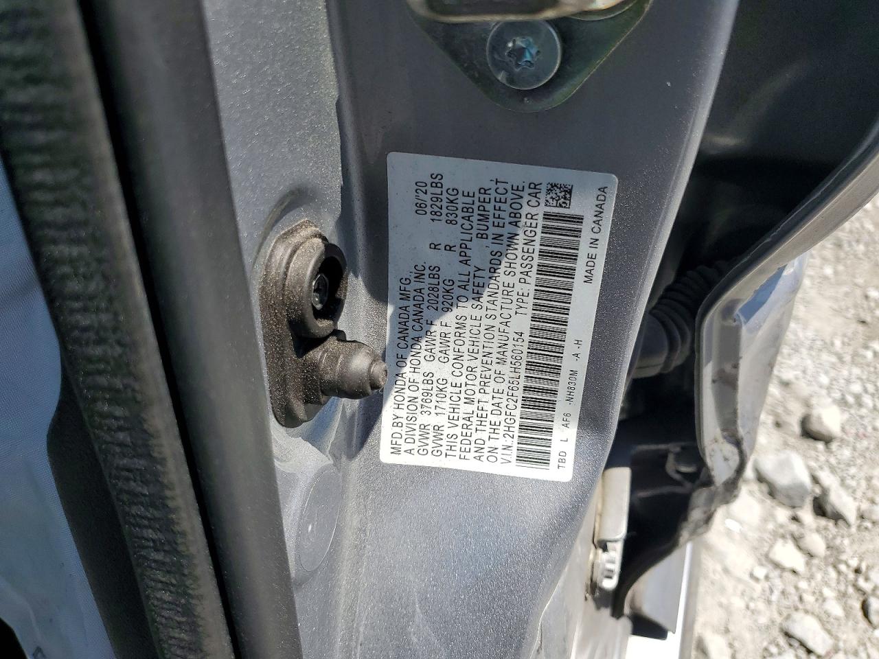 2020 Honda Civic Lx Серебряный vin: 2HGFC2F65LH560154