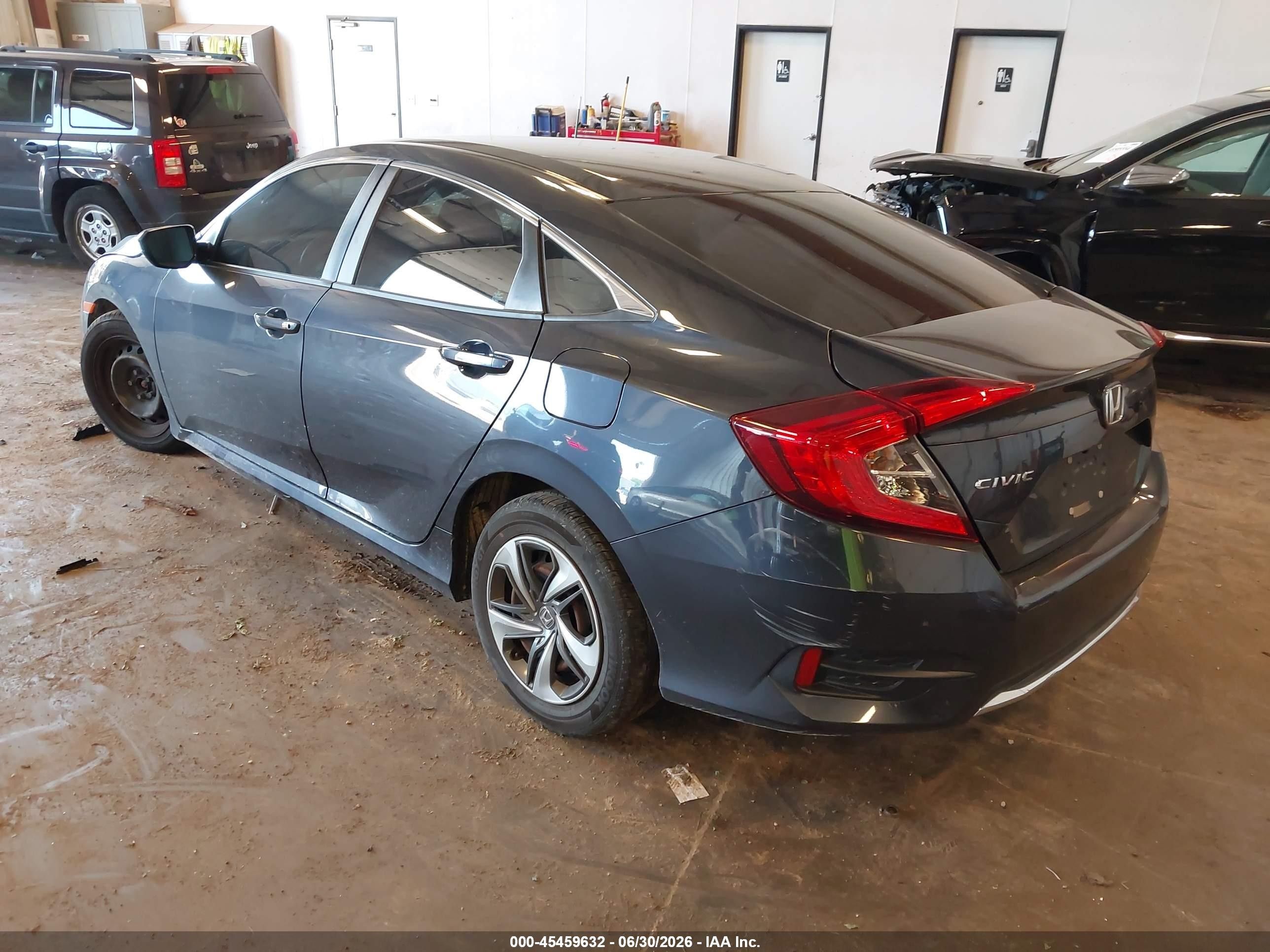 2020 Honda Civic Lx Gray vin: 2HGFC2F65LH565659