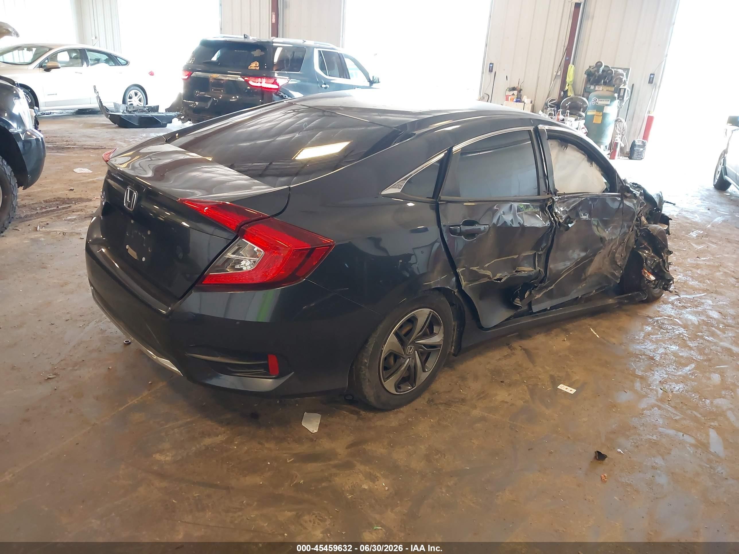 2020 Honda Civic Lx Gray vin: 2HGFC2F65LH565659