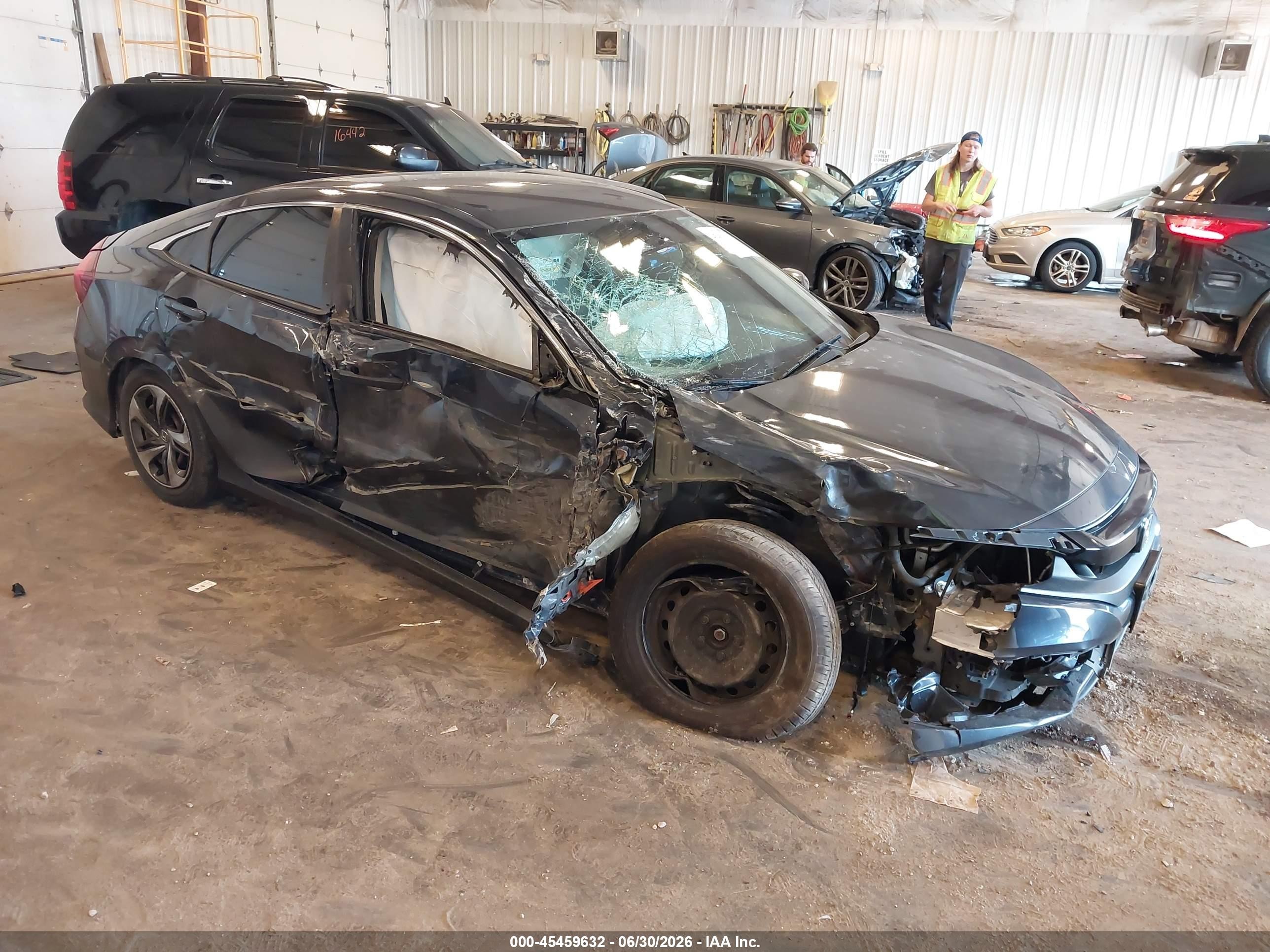 2020 Honda Civic Lx Gray vin: 2HGFC2F65LH565659