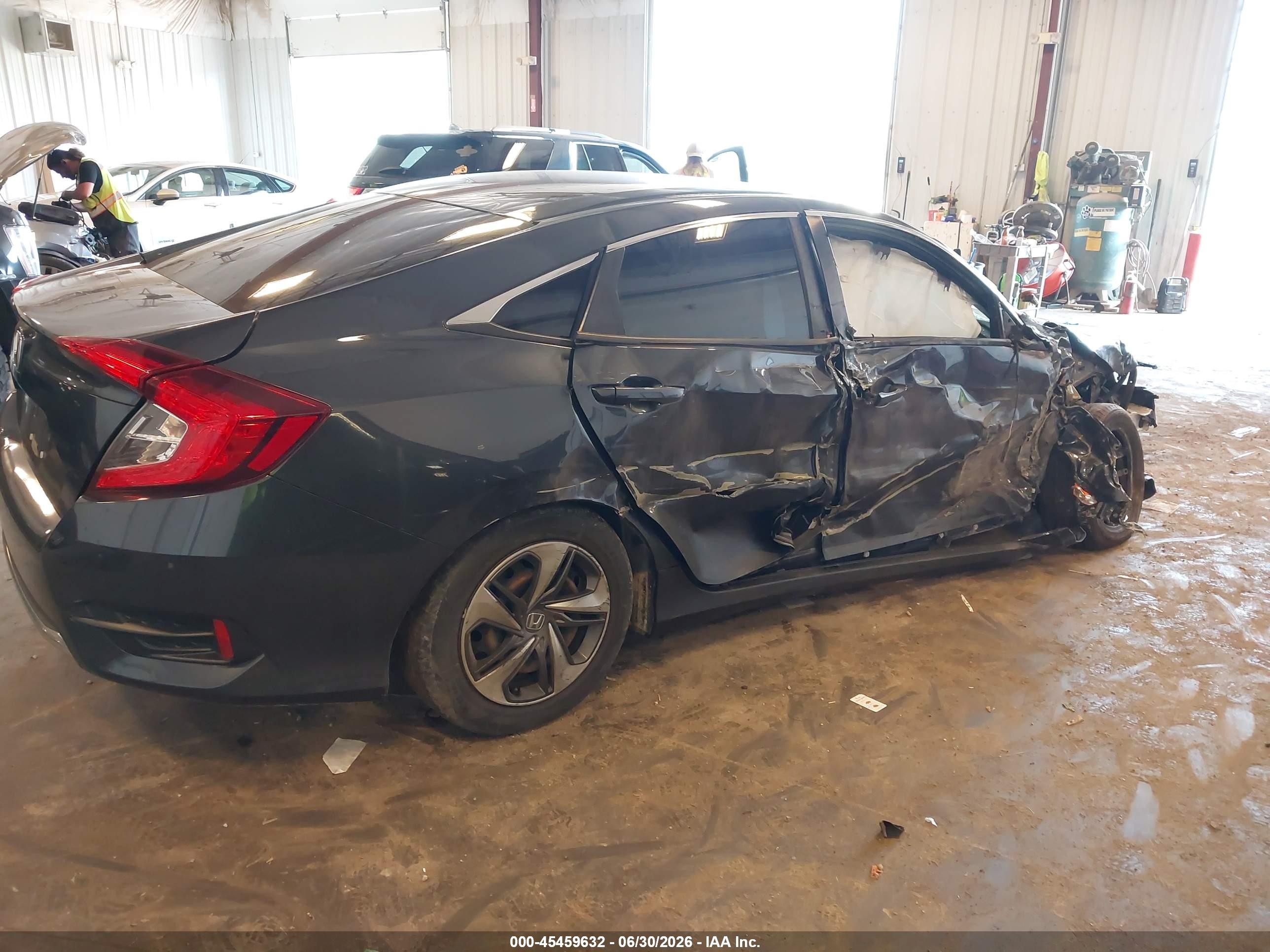 2020 Honda Civic Lx Gray vin: 2HGFC2F65LH565659