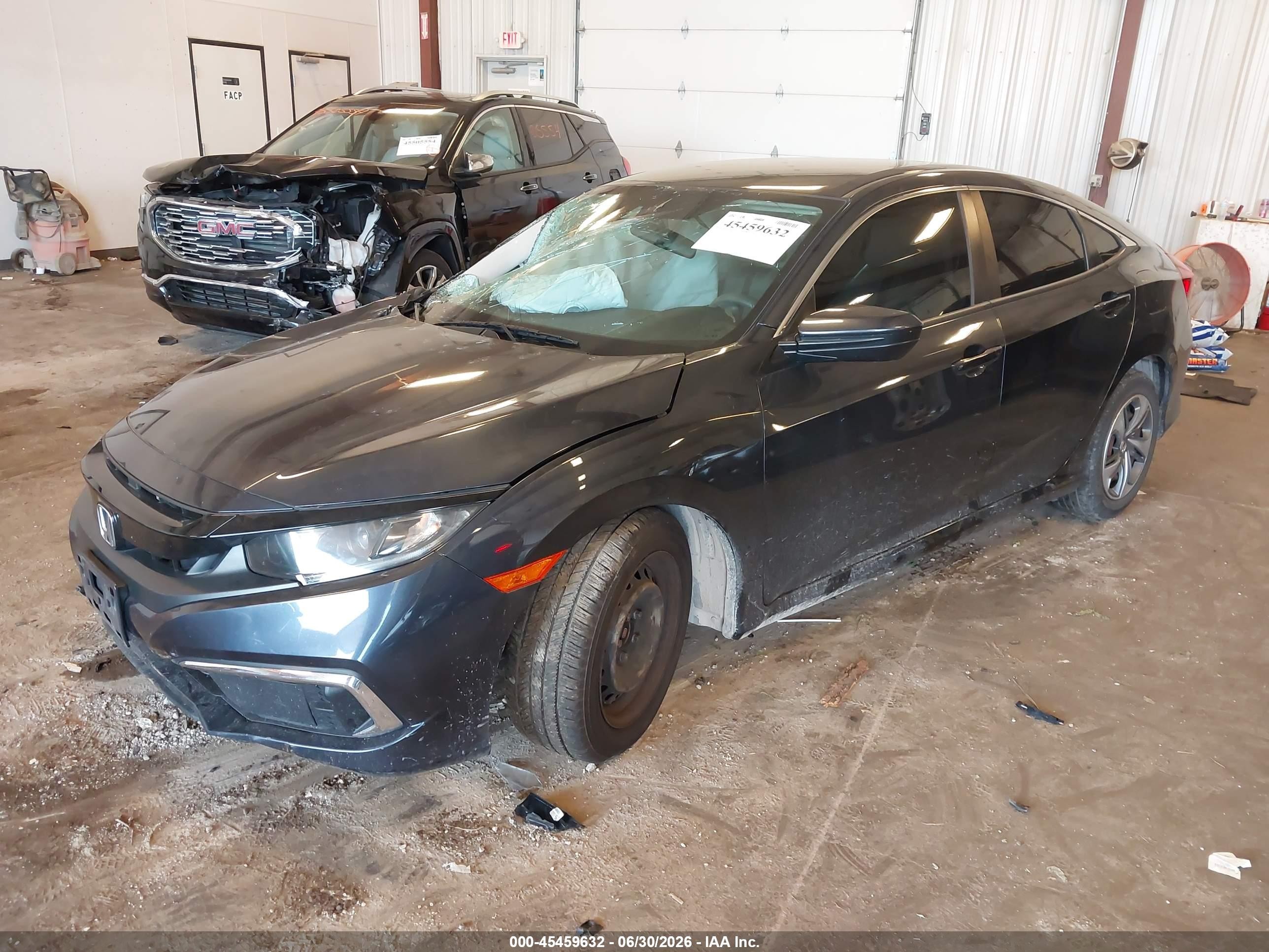 2020 Honda Civic Lx Gray vin: 2HGFC2F65LH565659