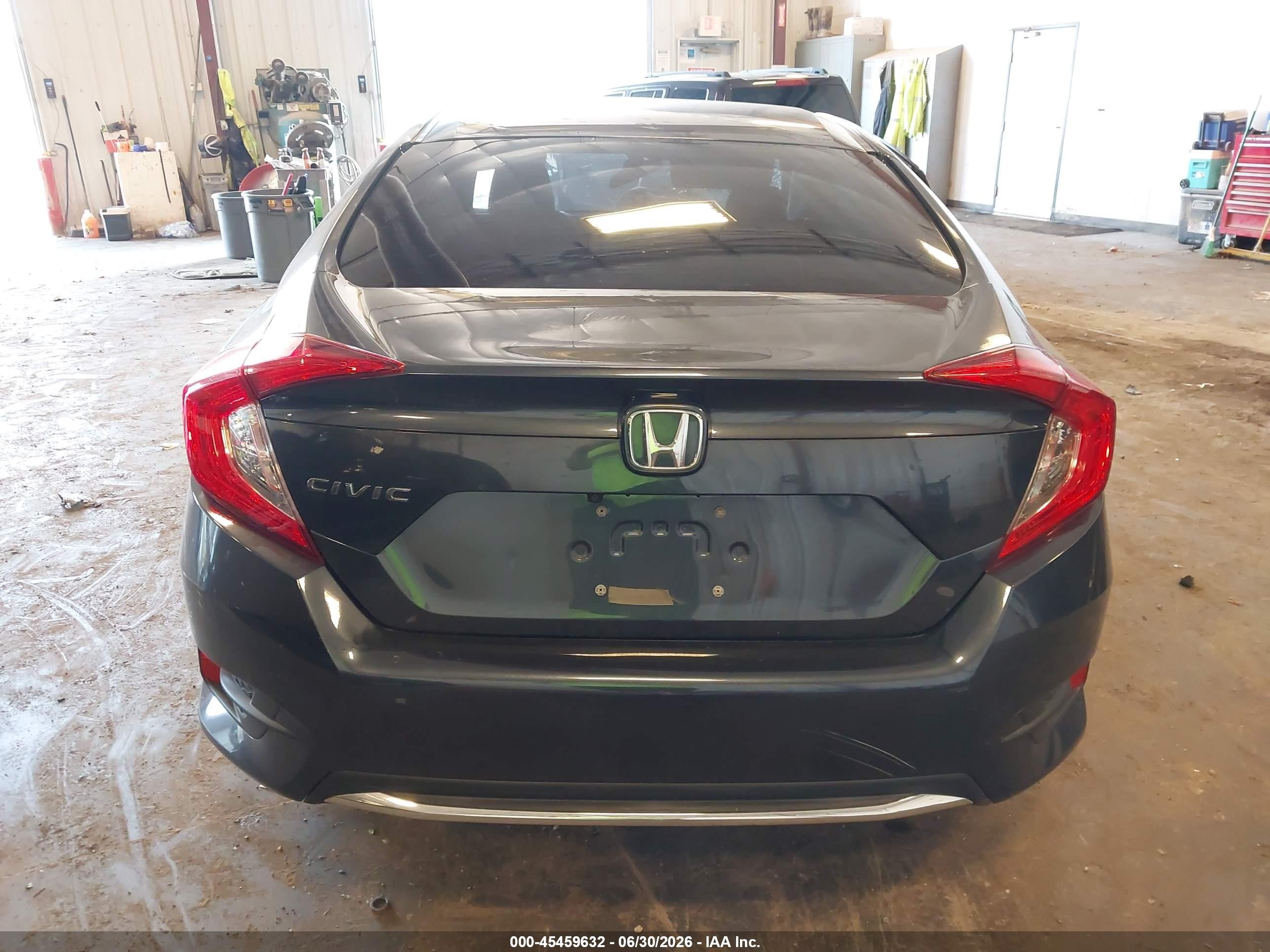 2020 Honda Civic Lx Gray vin: 2HGFC2F65LH565659