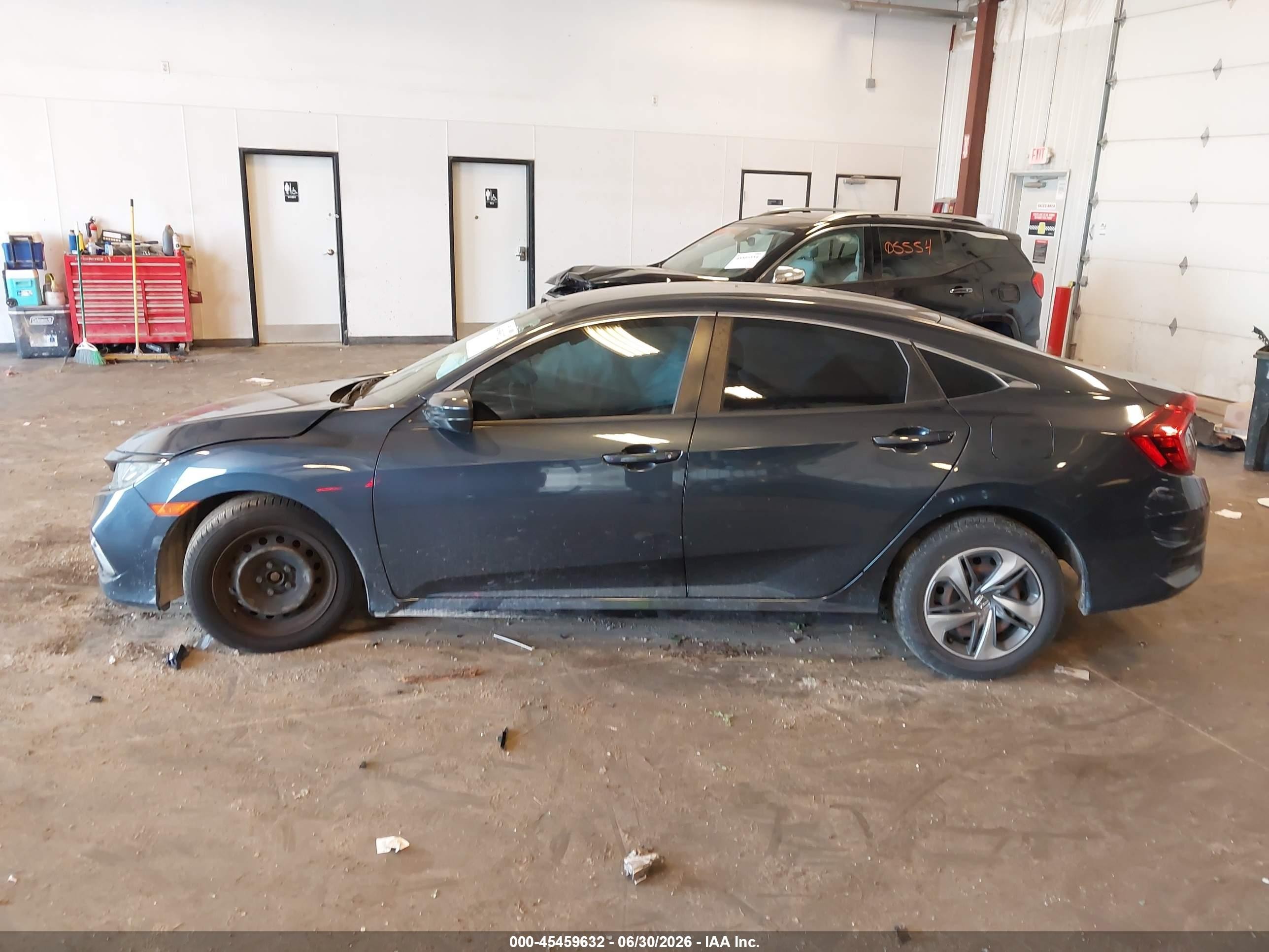 2020 Honda Civic Lx Gray vin: 2HGFC2F65LH565659