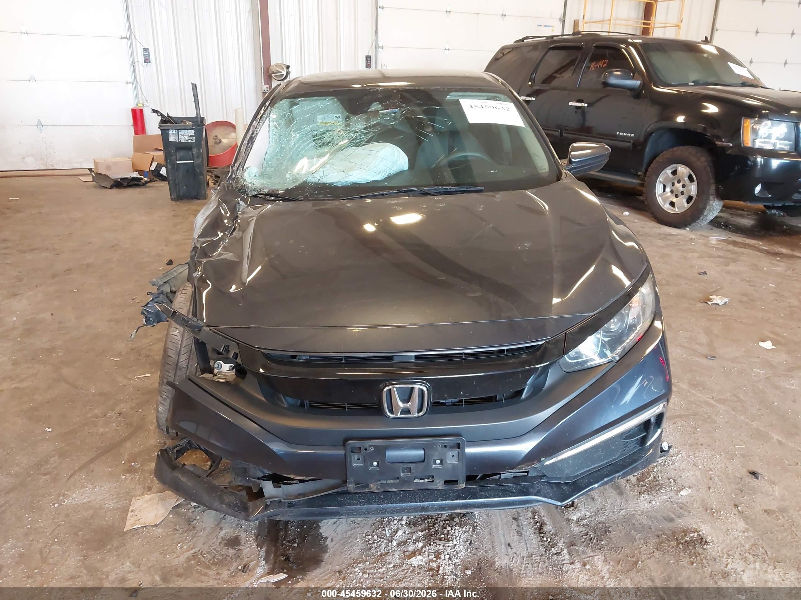 2020 Honda Civic Lx Gray vin: 2HGFC2F65LH565659