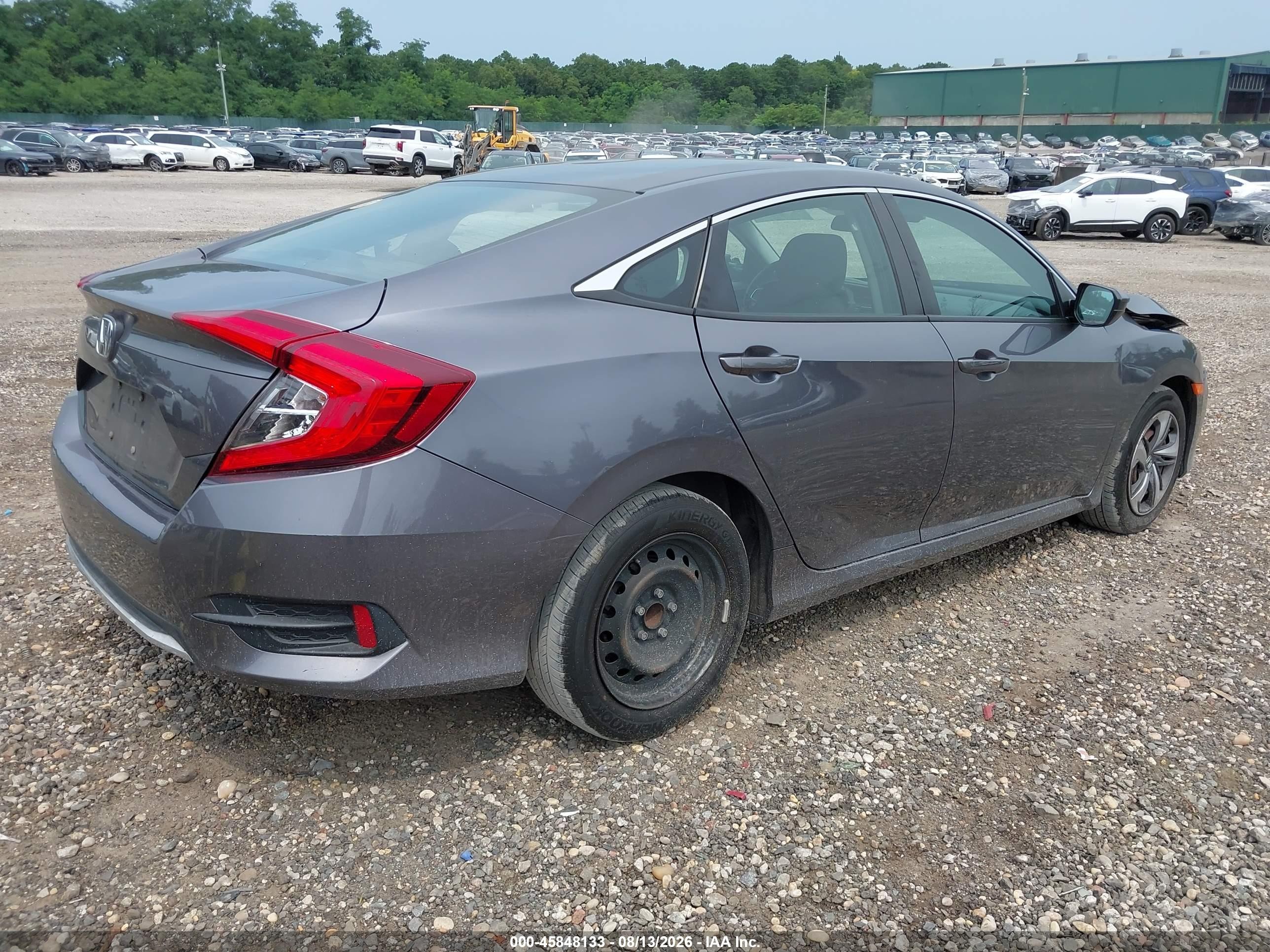 2020 Honda Civic Lx Серый vin: 2HGFC2F65LH575642