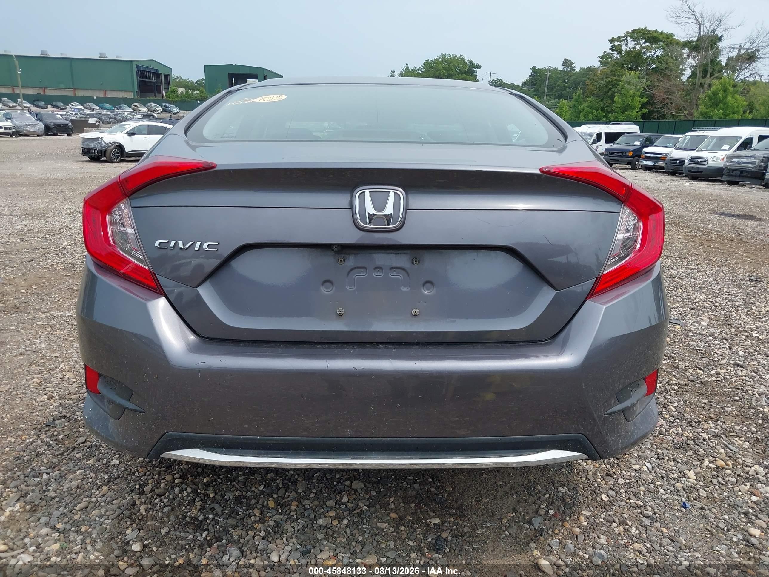 2020 Honda Civic Lx Серый vin: 2HGFC2F65LH575642