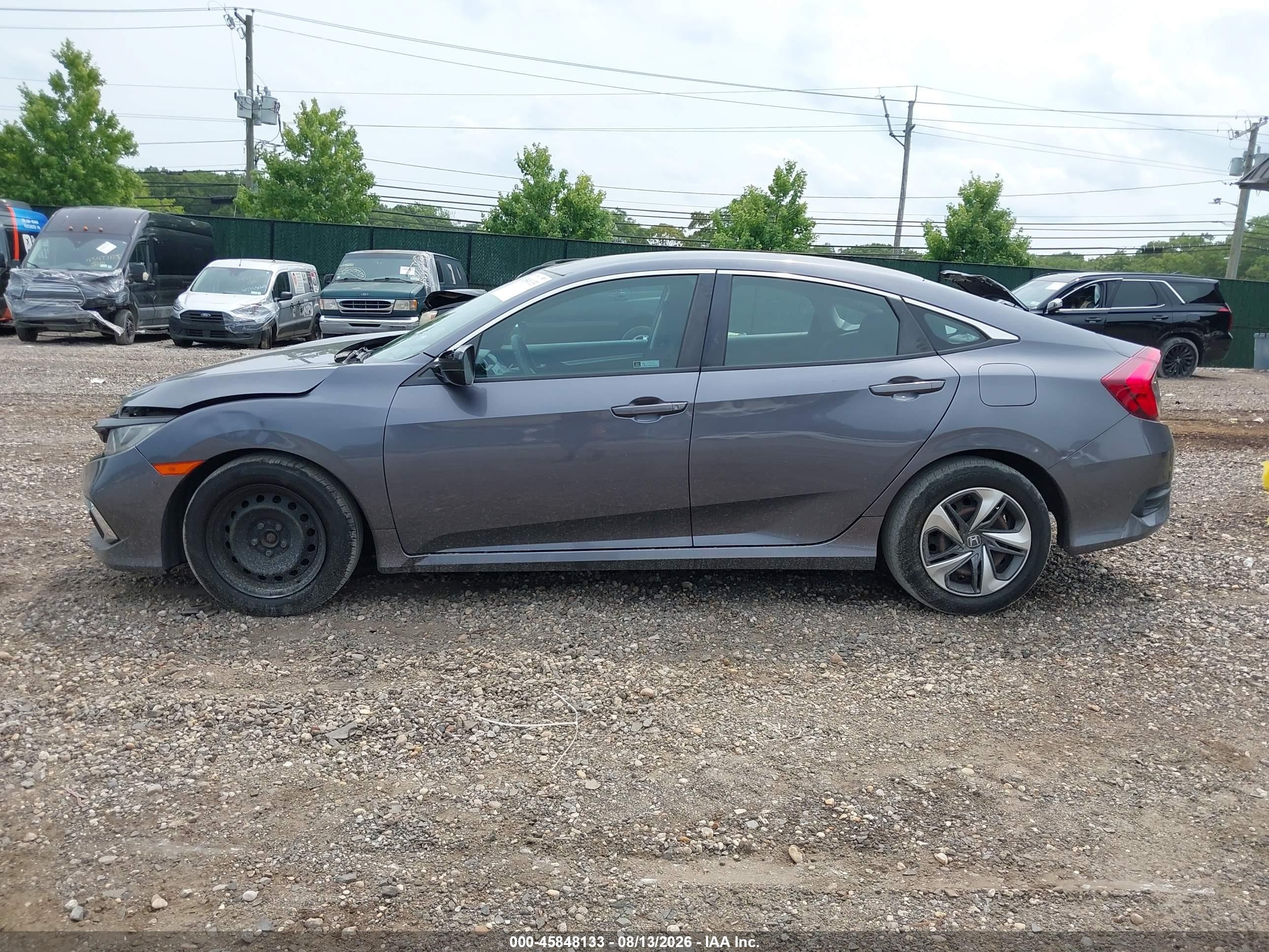 2020 Honda Civic Lx Серый vin: 2HGFC2F65LH575642